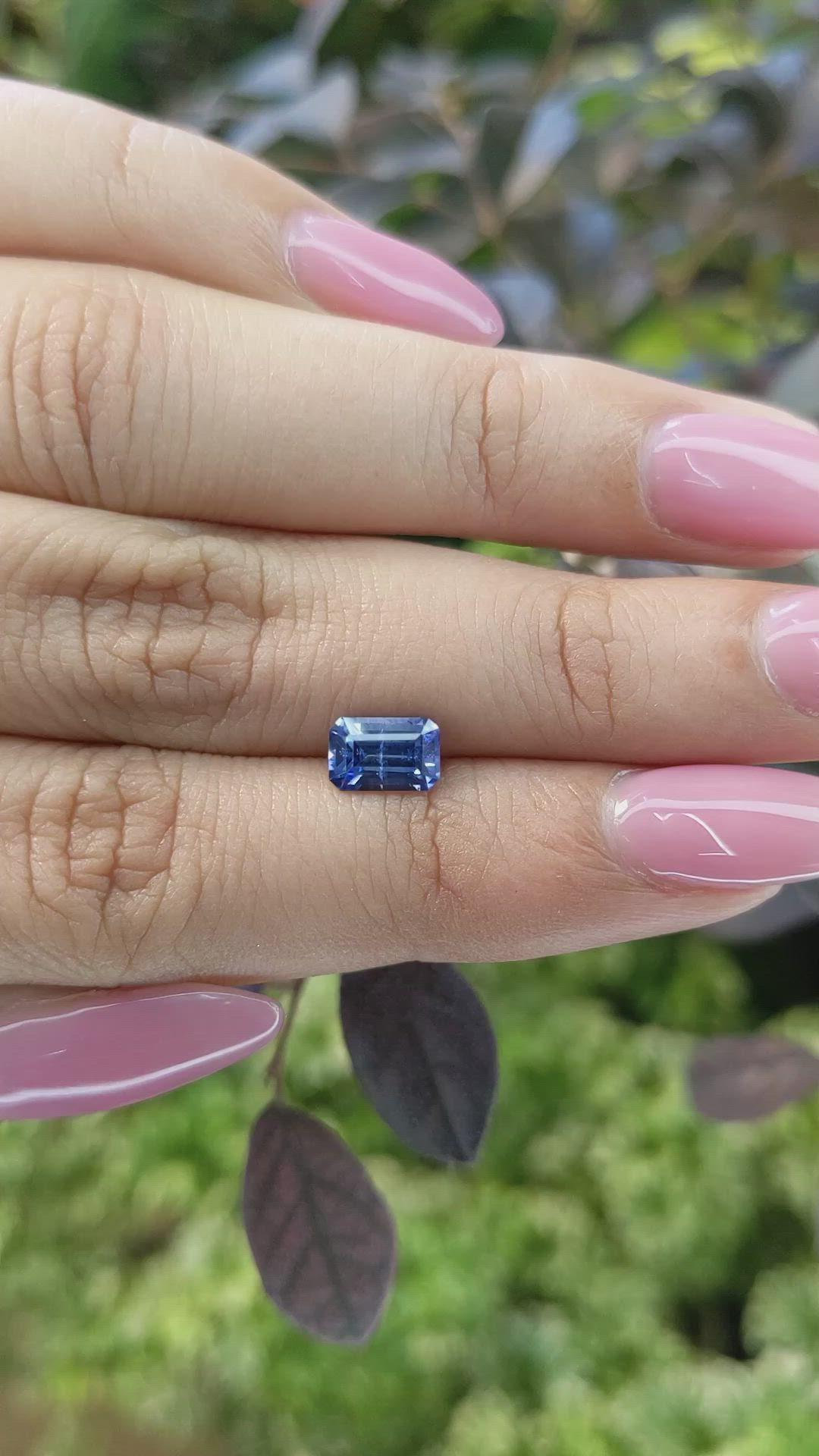 1.16 Ct. Blue Sapphire from Ceylon (Sri Lanka) Size Video