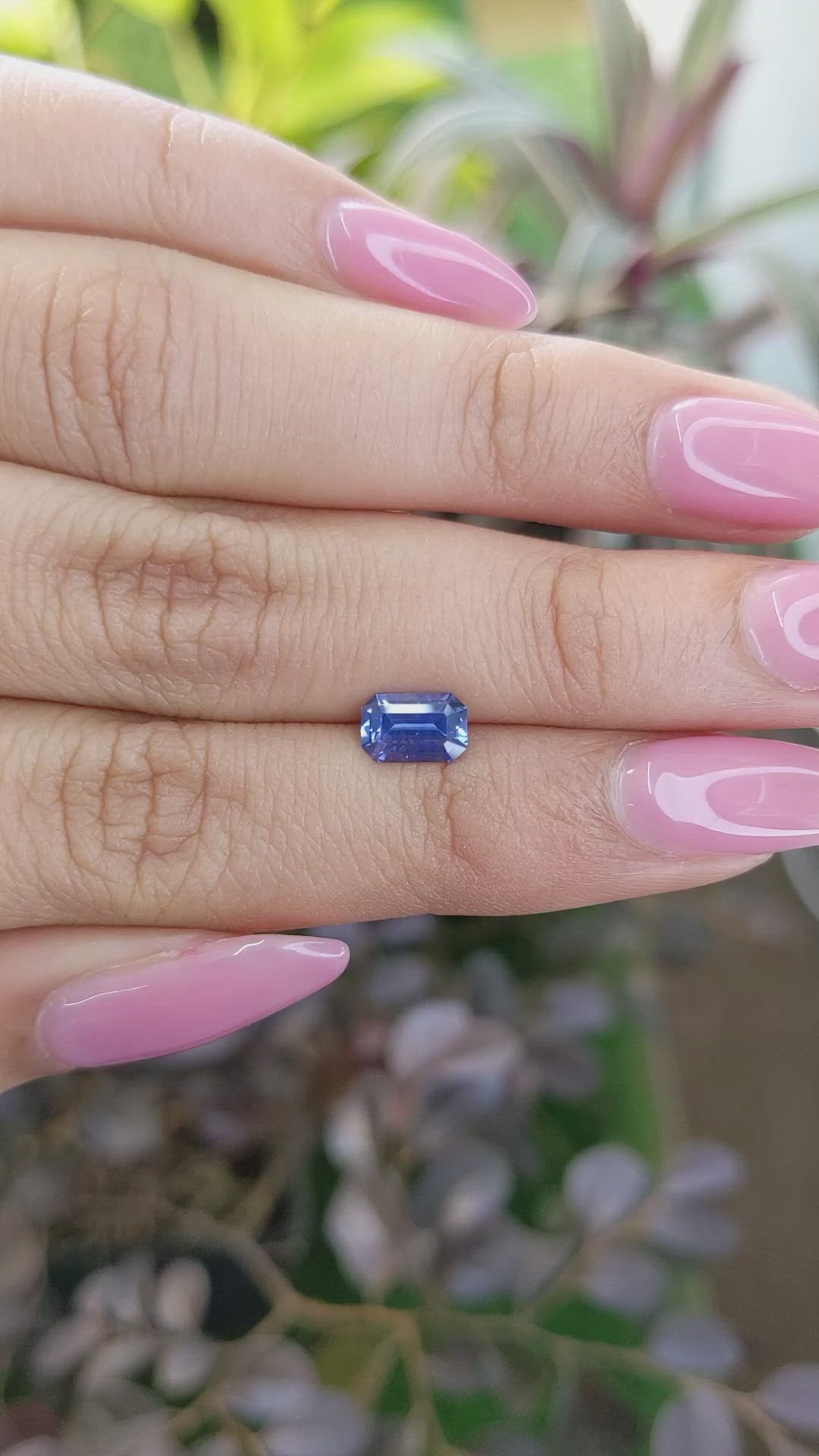 0.96 Ct. Blue Sapphire from Ceylon (Sri Lanka) Size Video