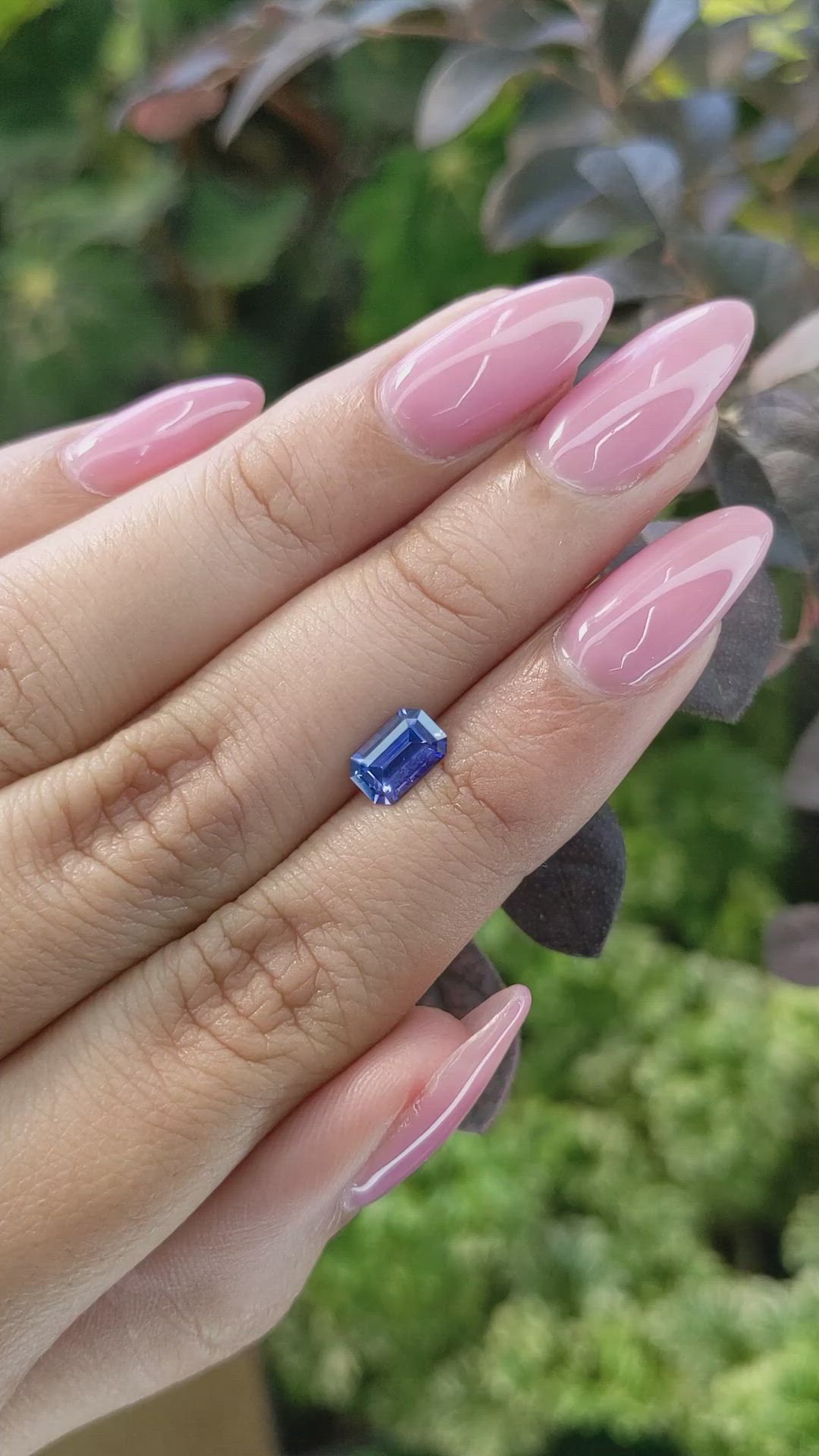 0.96 Ct. Blue Sapphire from Ceylon (Sri Lanka) Size Video