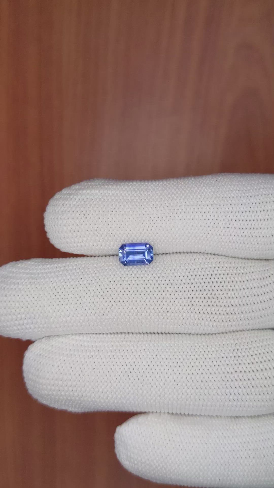 0.96 Ct. Blue Sapphire from Ceylon (Sri Lanka) Size Video