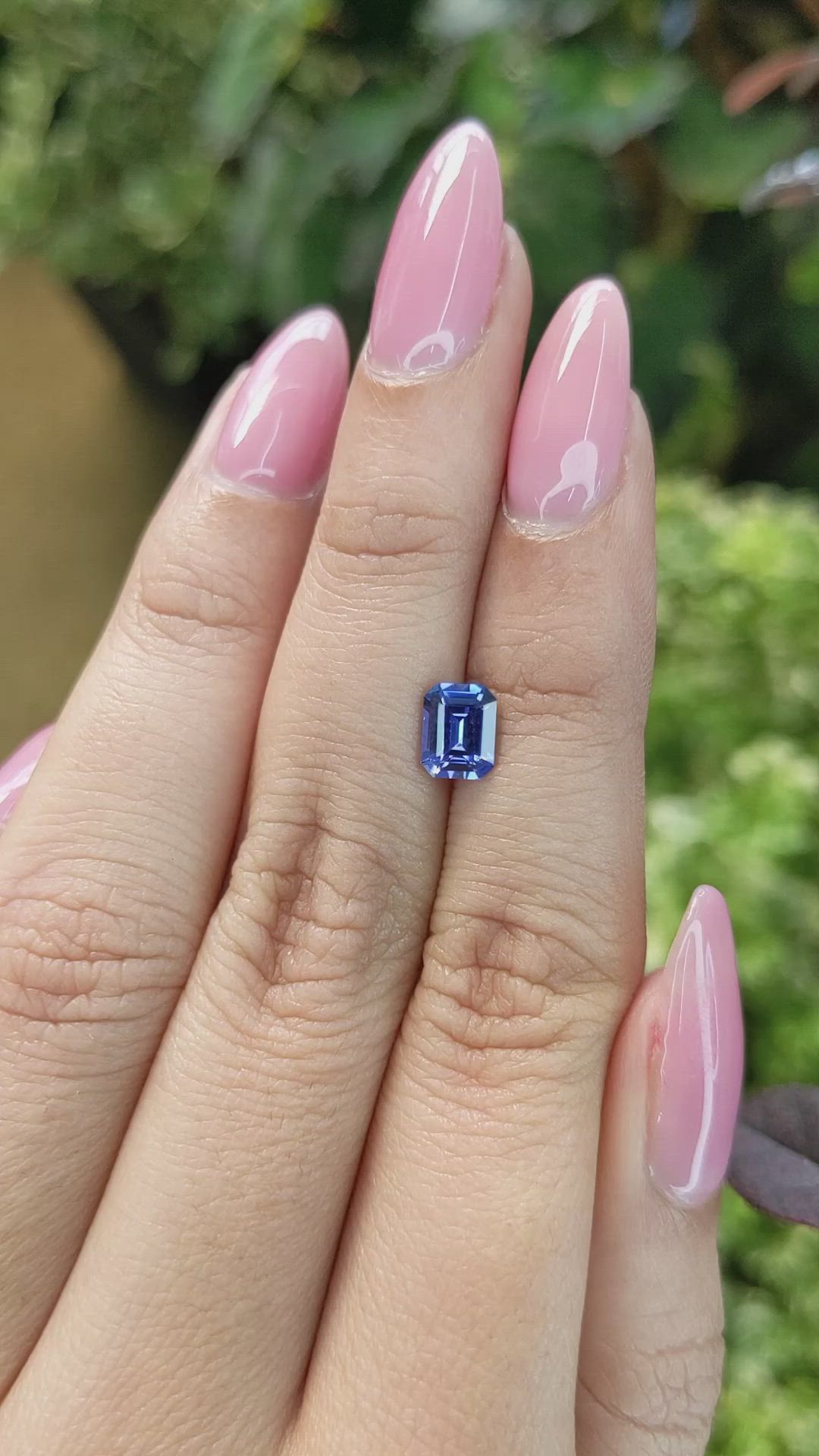 1.11 Ct. Blue Sapphire from Ceylon (Sri Lanka) Size Video