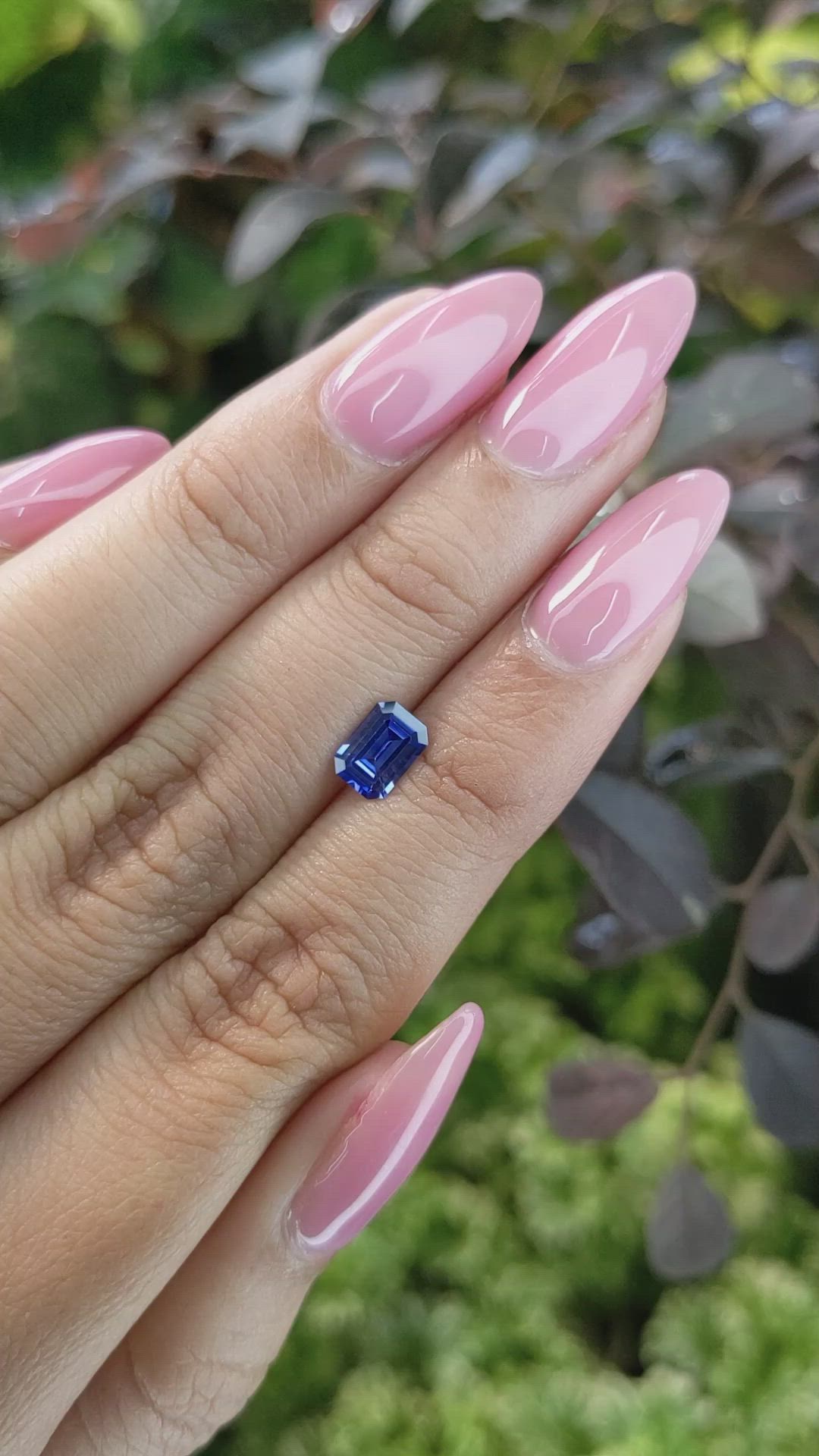 0.92 Ct. Blue Sapphire from Ceylon (Sri Lanka) Size Video