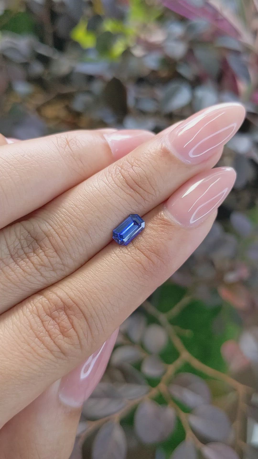 0.88 Ct. Blue Sapphire from Ceylon (Sri Lanka) Size Video
