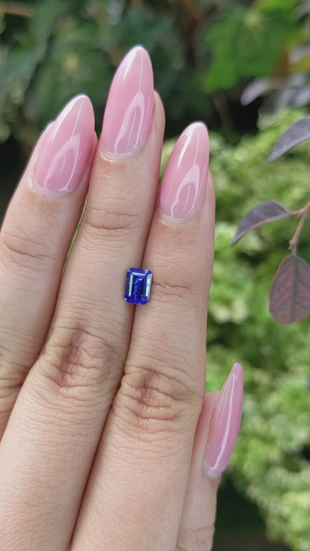 0.91 Ct. Blue Sapphire from Ceylon (Sri Lanka) Size Video