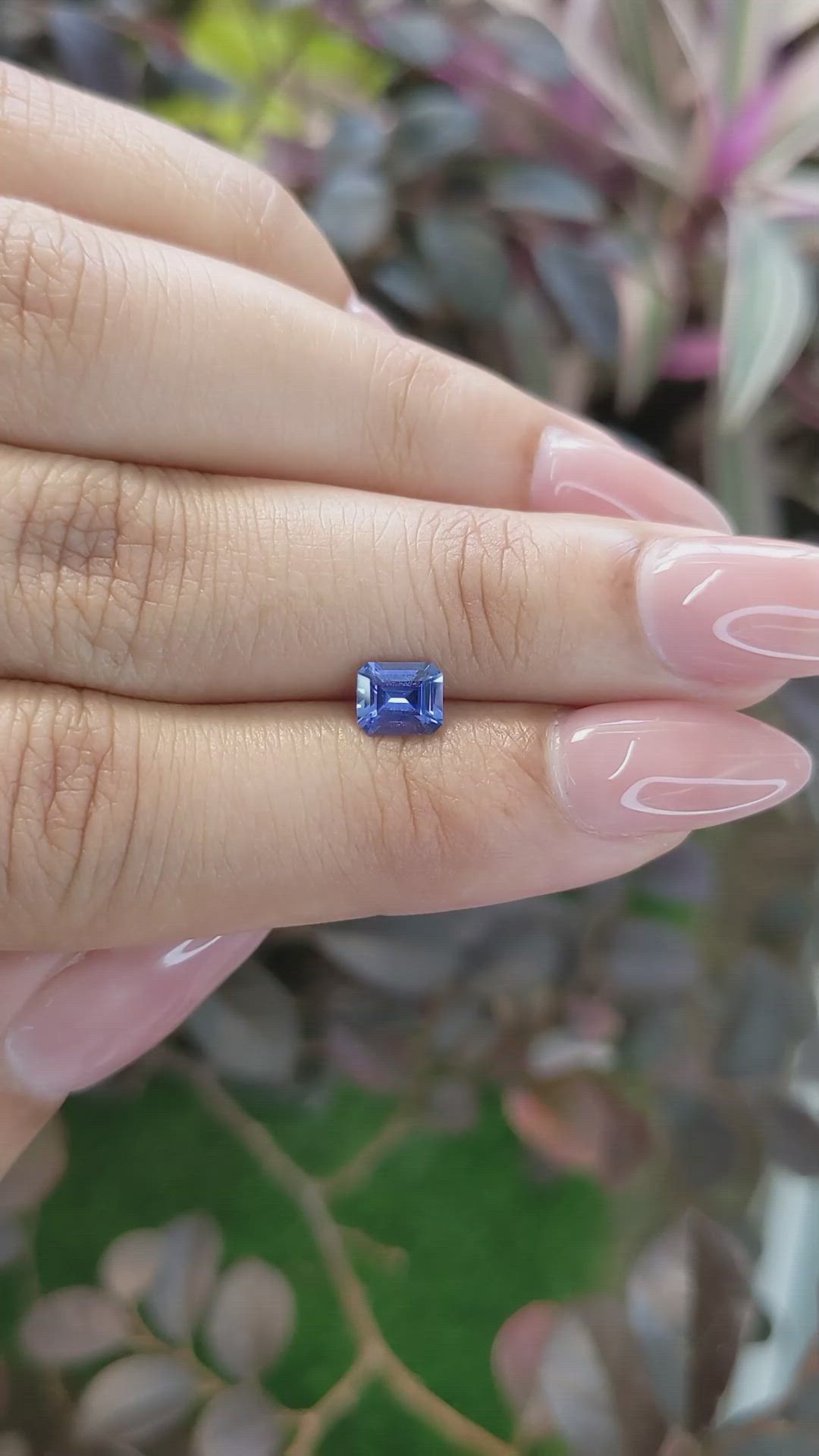 0.83 Ct. Blue Sapphire from Ceylon (Sri Lanka) Size Video