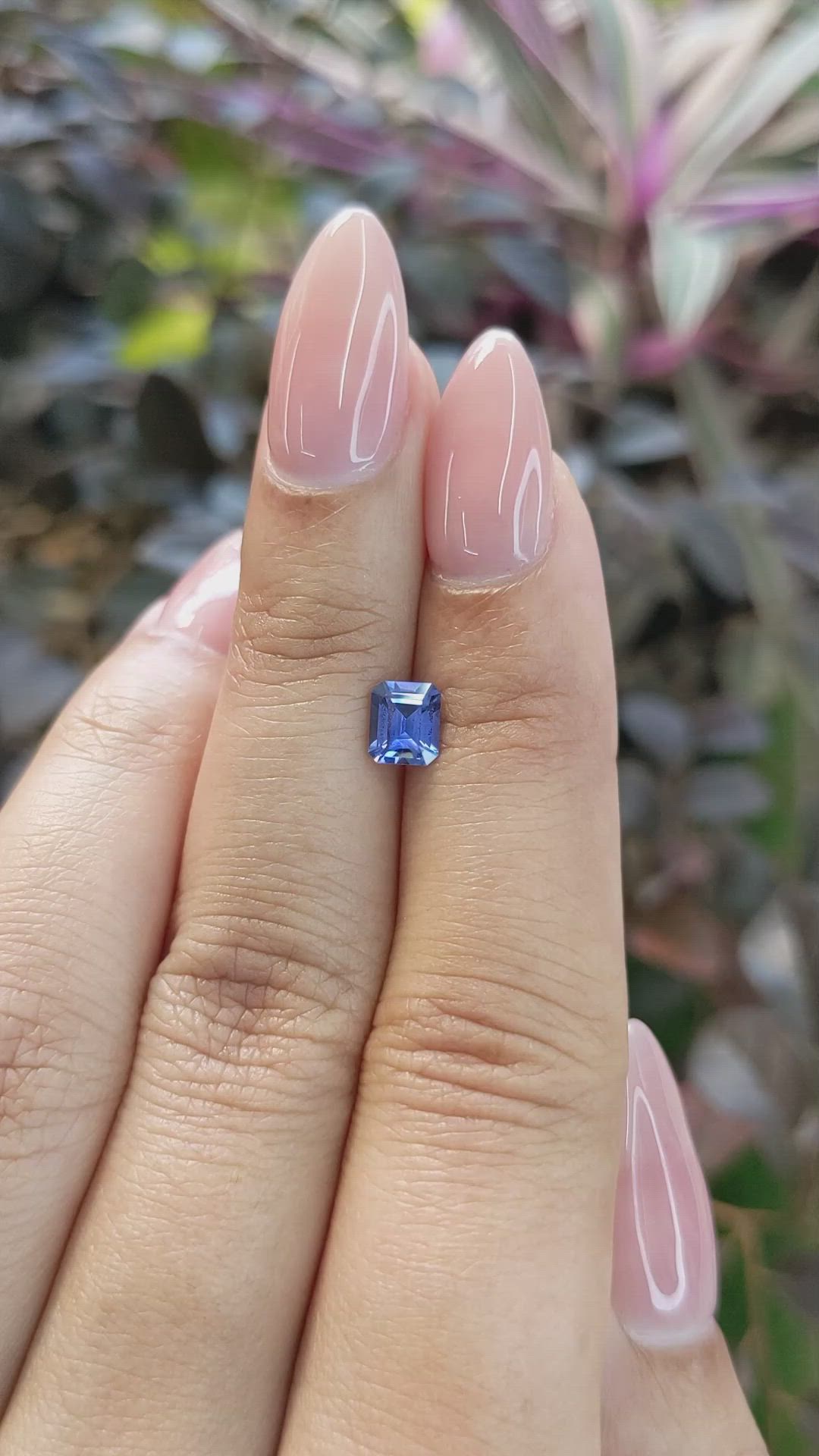 0.83 Ct. Blue Sapphire from Ceylon (Sri Lanka) Size Video