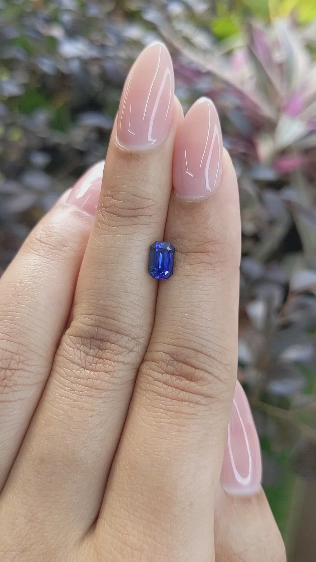 1.06 Ct. Blue Sapphire from Ceylon (Sri Lanka) Size Video