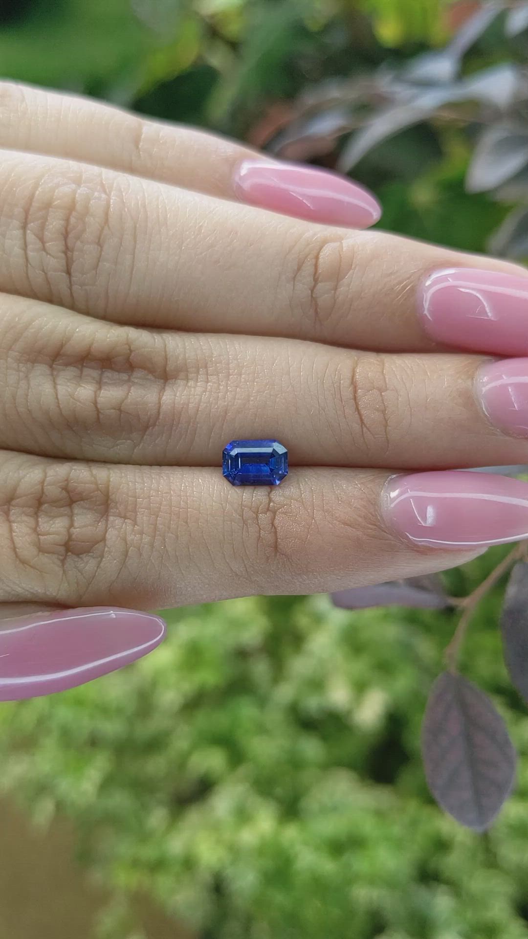 0.82 Ct. Blue Sapphire from Ceylon (Sri Lanka) Size Video