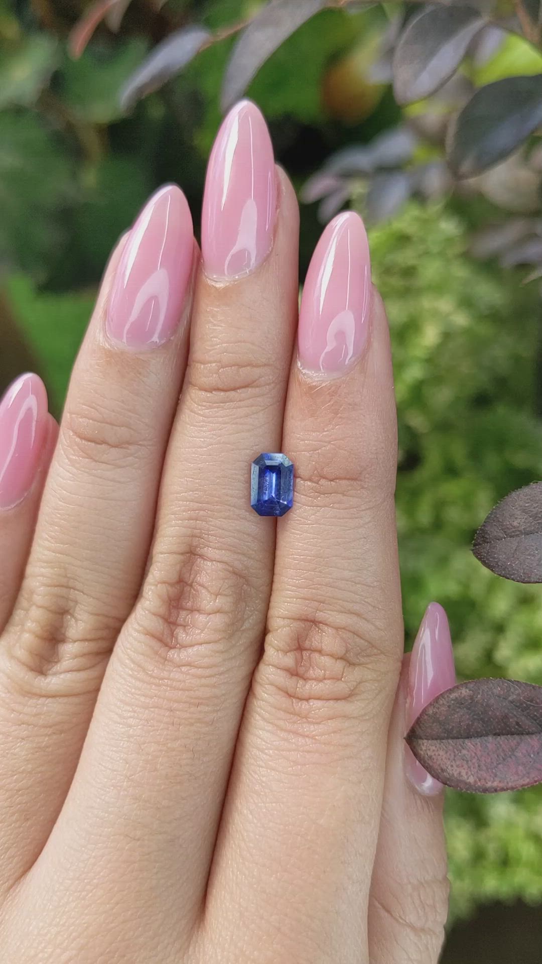 0.82 Ct. Blue Sapphire from Ceylon (Sri Lanka) Size Video