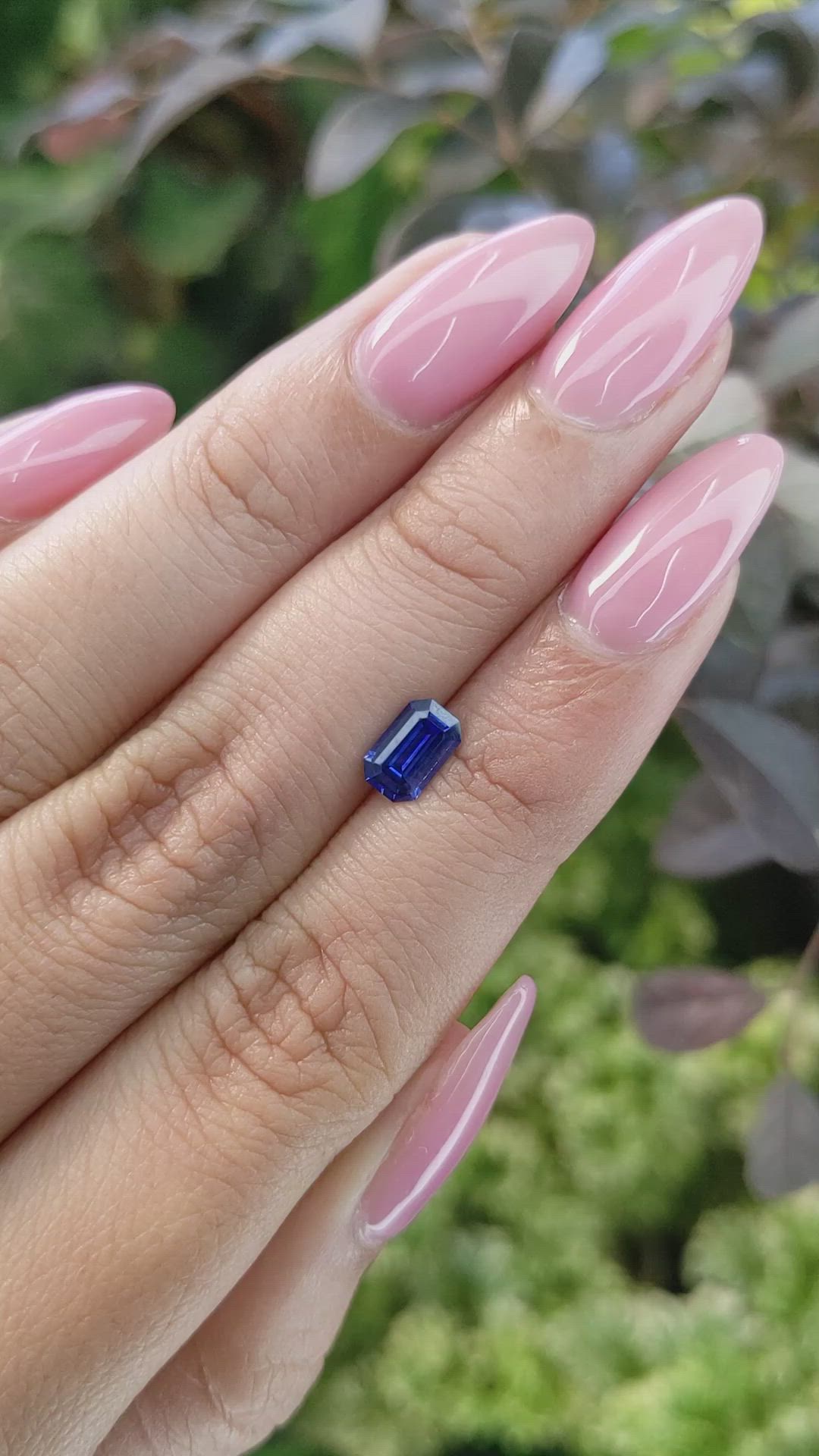 0.84 Ct. Blue Sapphire from Ceylon (Sri Lanka) Size Video