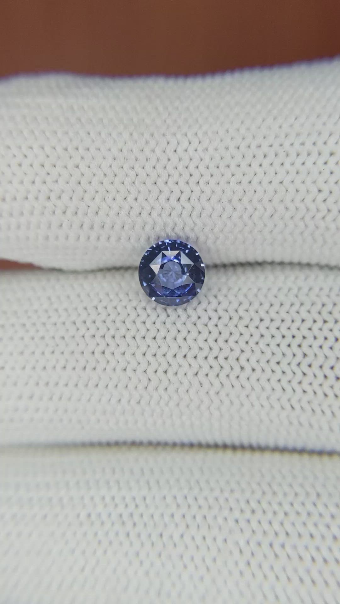 0.92 Ct. Blue Sapphire from Ceylon (Sri Lanka) Size Video