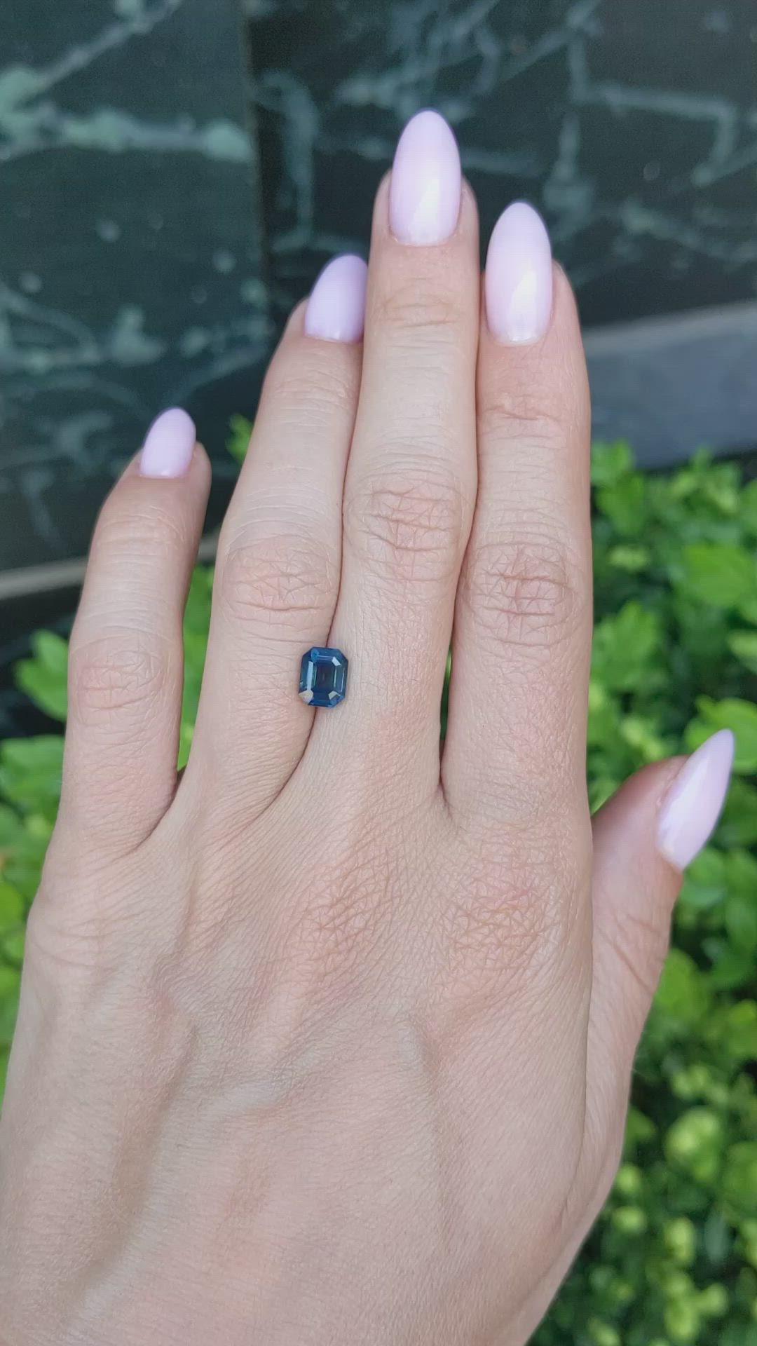 1.60 Ct. Greenish Blue Sapphire from Africa Size Video