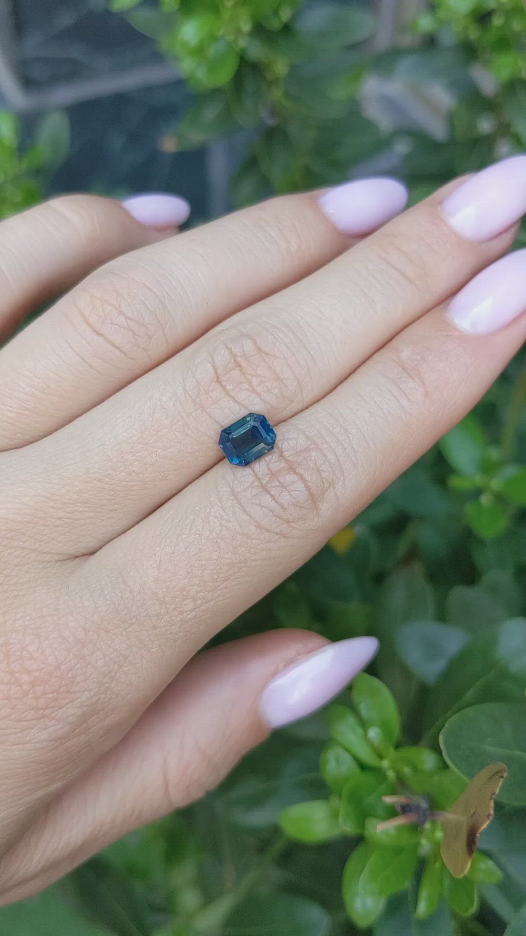 1.60 Ct. Greenish Blue Sapphire from Africa Size Video
