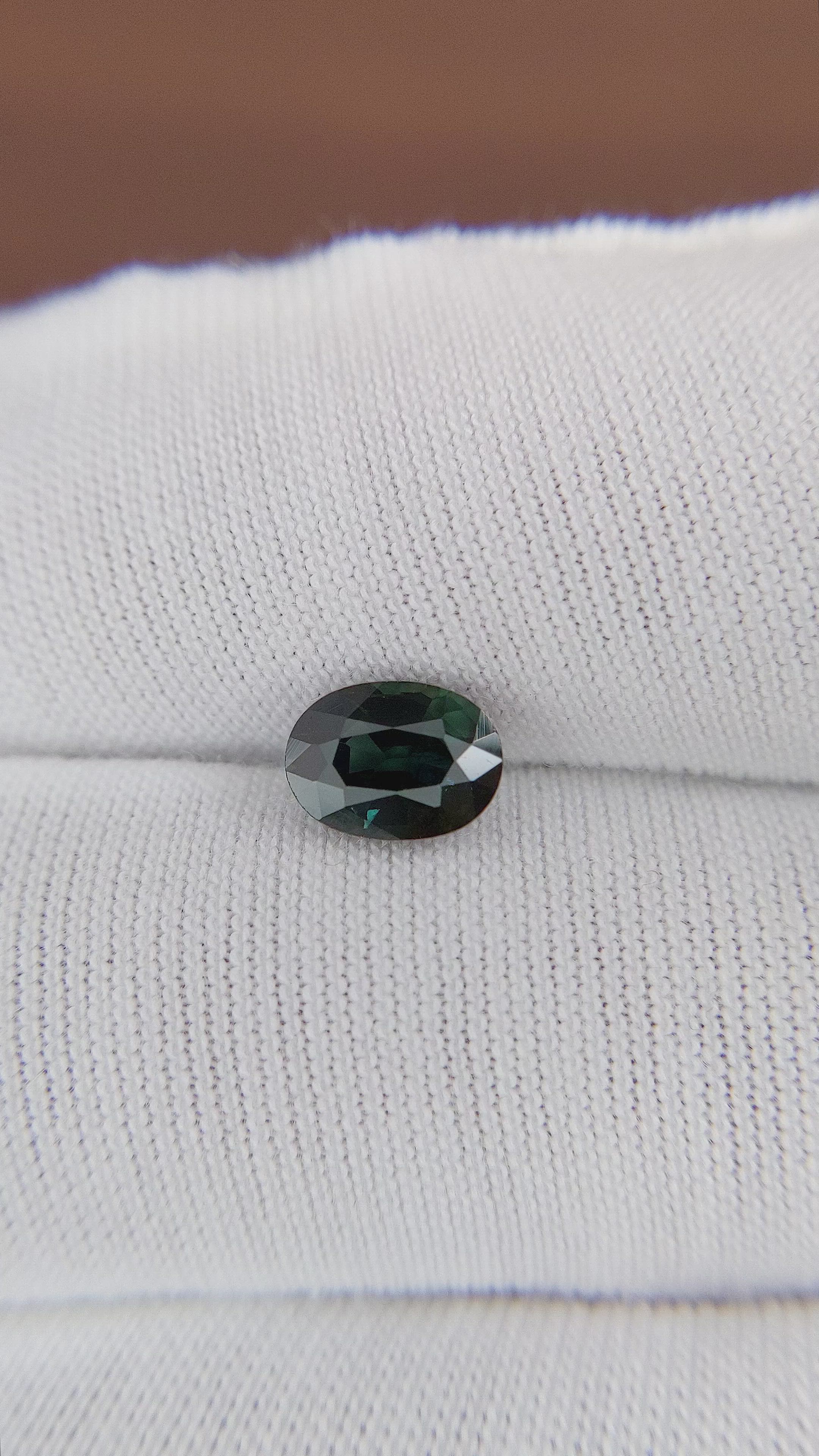 1.32 Ct. Bluish Green Sapphire from Africa Size Video