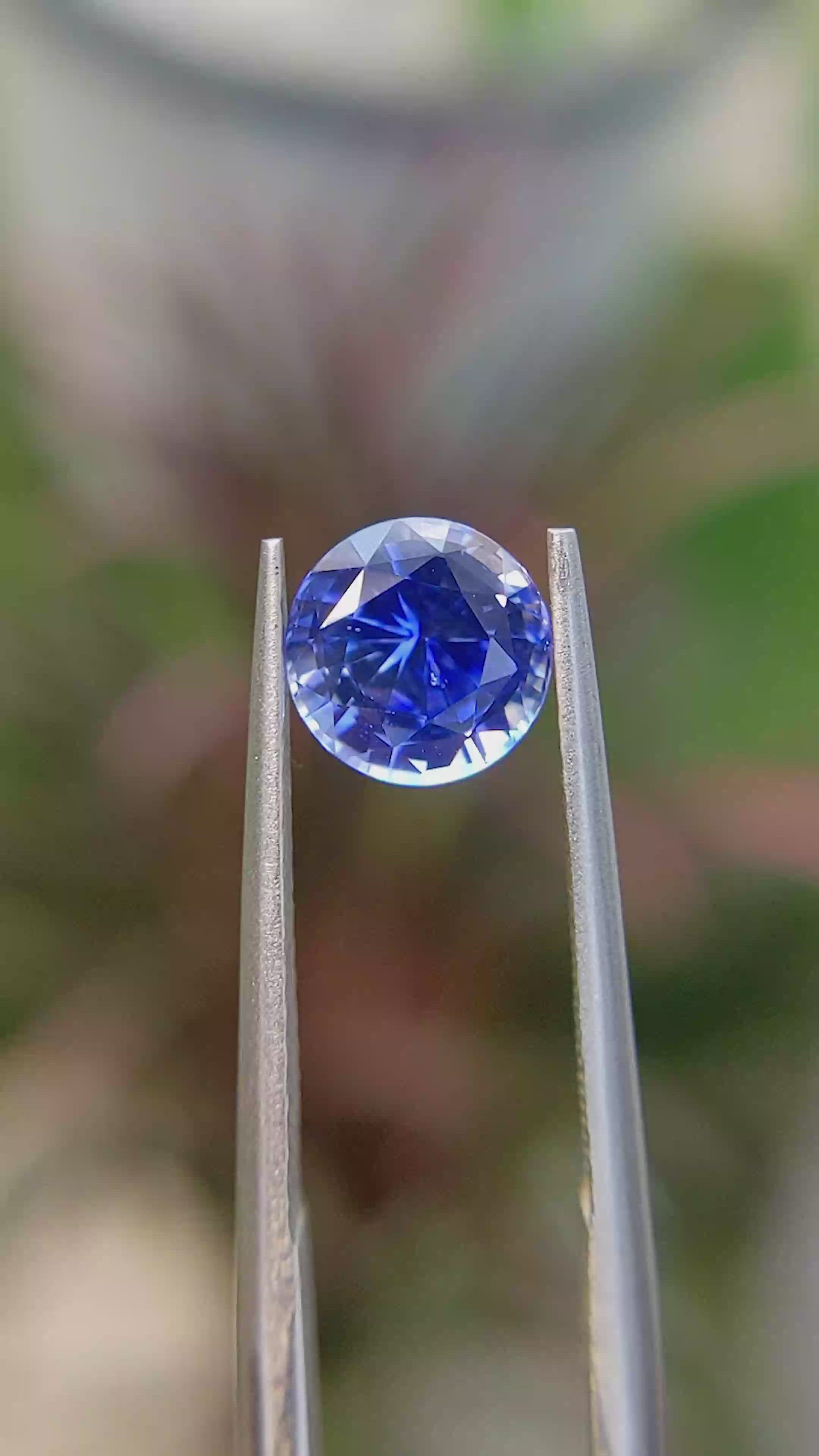 1.71 Ct. Blue Sapphire from Ceylon (Sri Lanka) Size Video