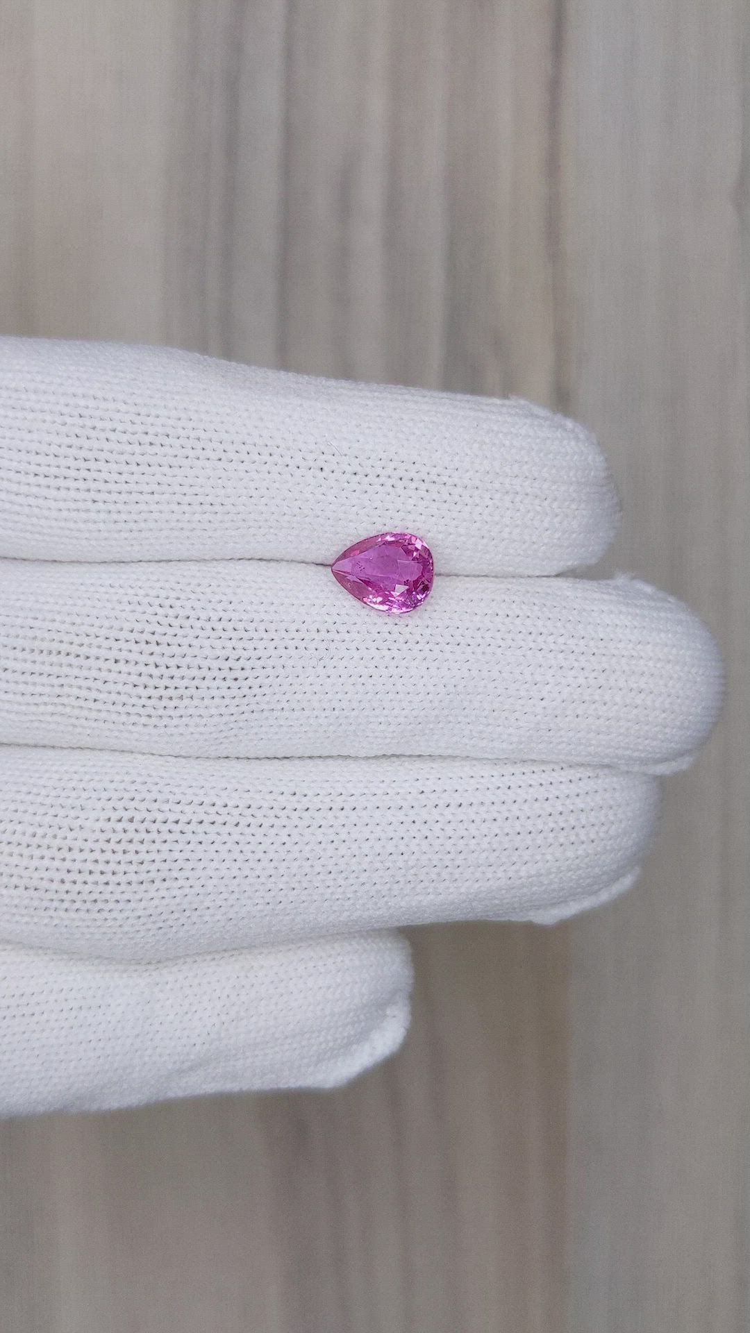 2.02 Ct. Pink Sapphire from Ceylon (Sri Lanka) Size Video