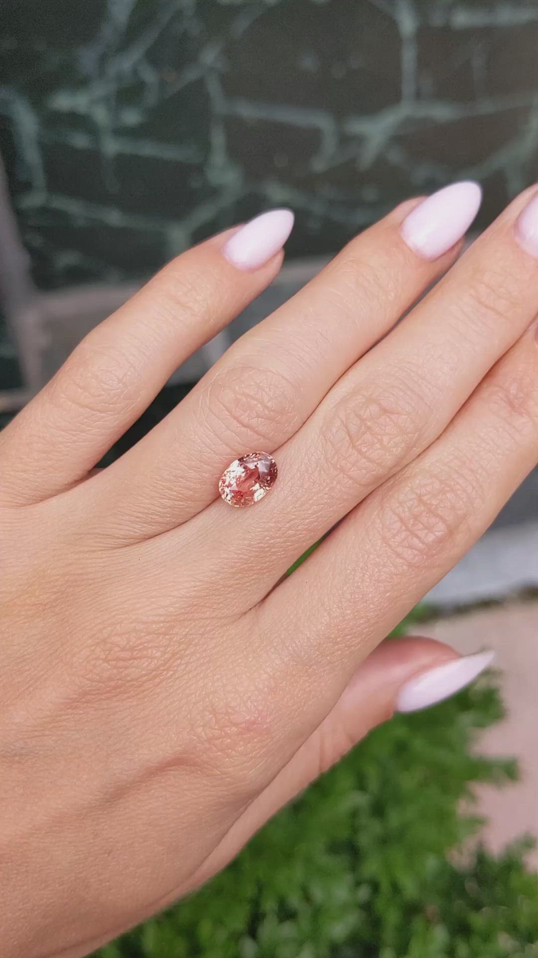 3.02 Ct. Padparadscha Sapphire from Madagascar Size Video