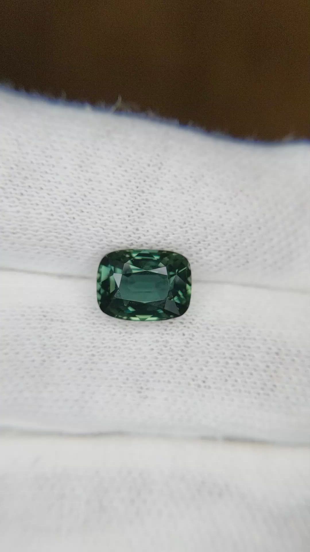 3.05 Ct. Bluish Green Sapphire from Kenya Size Video