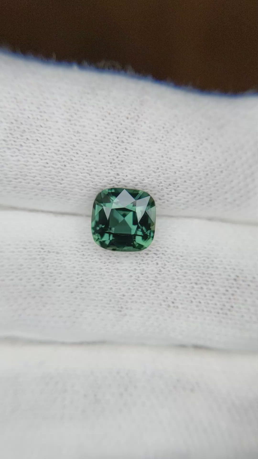 2.50 Ct. Bluish Green Sapphire from Ceylon (Sri Lanka) Size Video