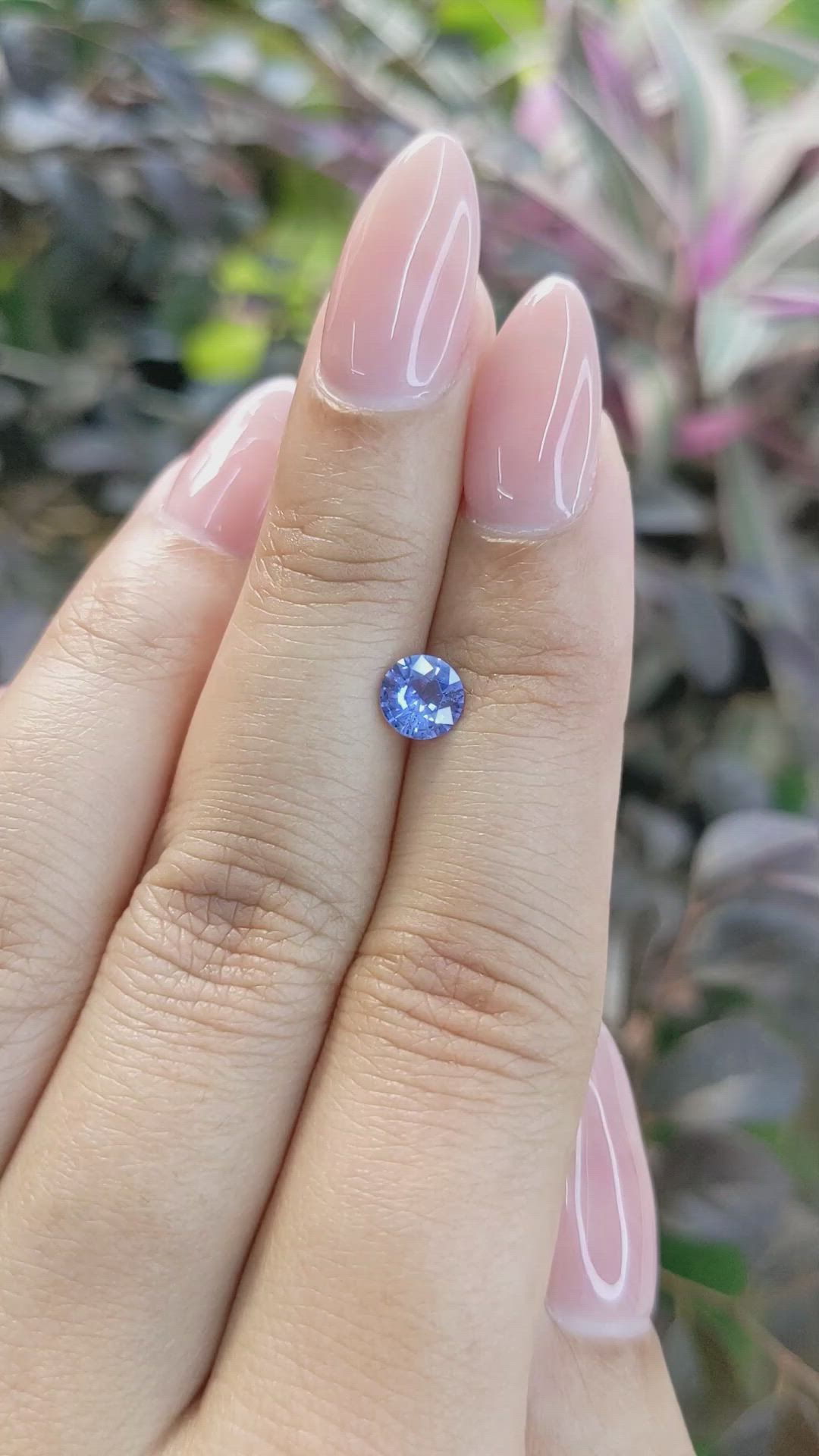 0.76 Ct. Blue Sapphire from Ceylon (Sri Lanka) Size Video