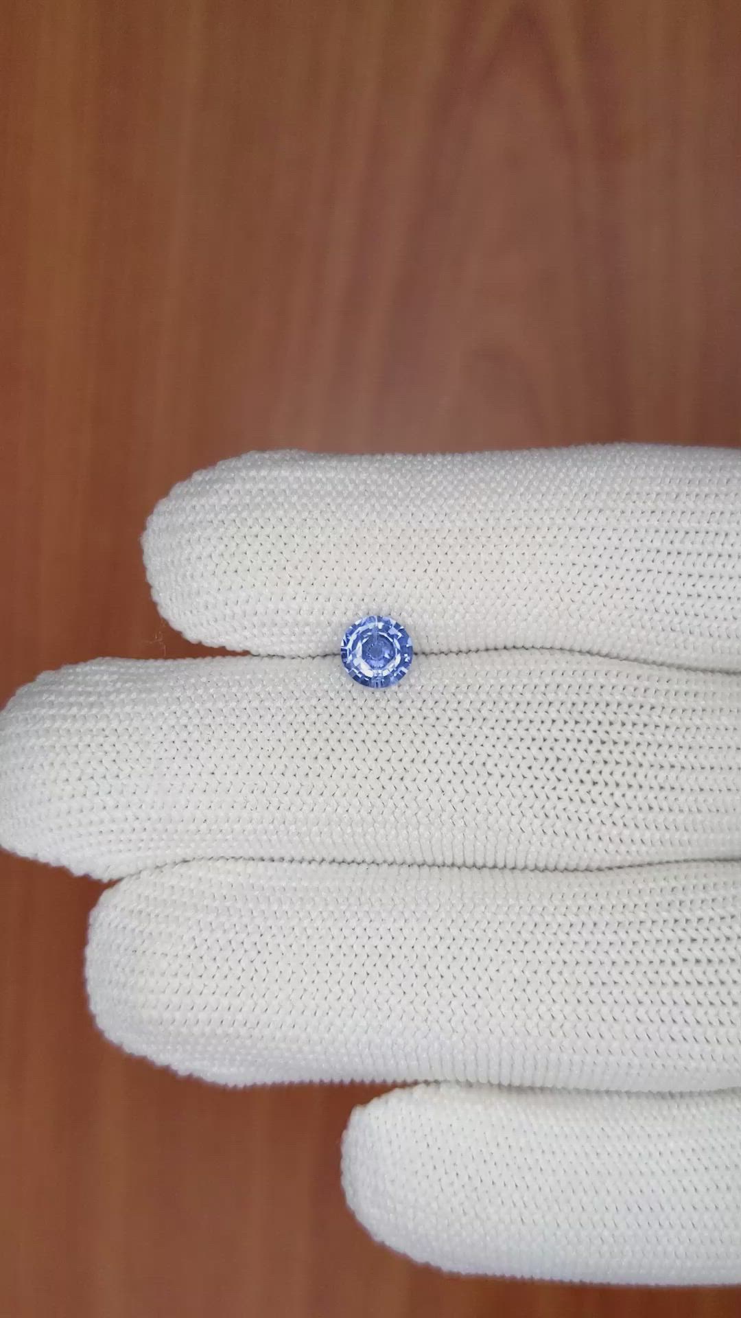 0.76 Ct. Blue Sapphire from Ceylon (Sri Lanka) Size Video