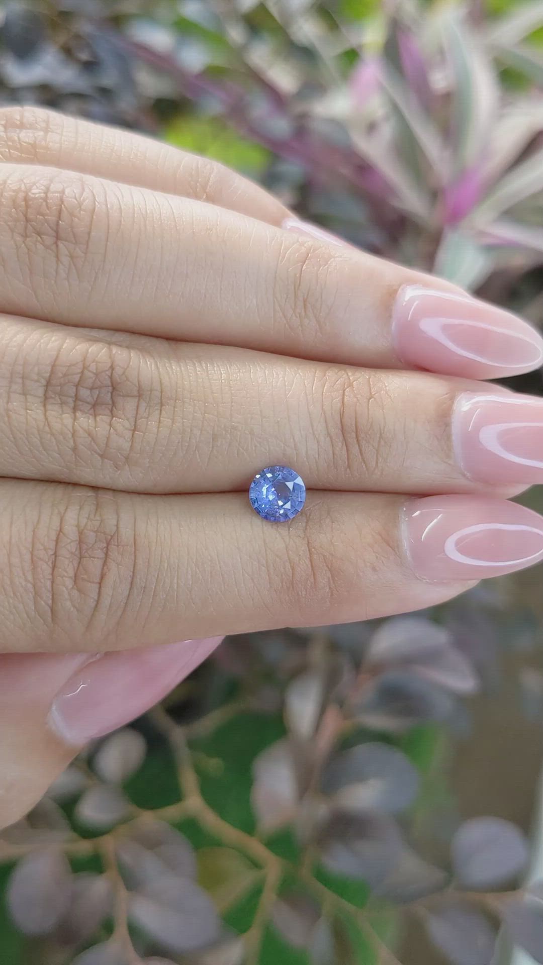 0.76 Ct. Blue Sapphire from Ceylon (Sri Lanka) Size Video