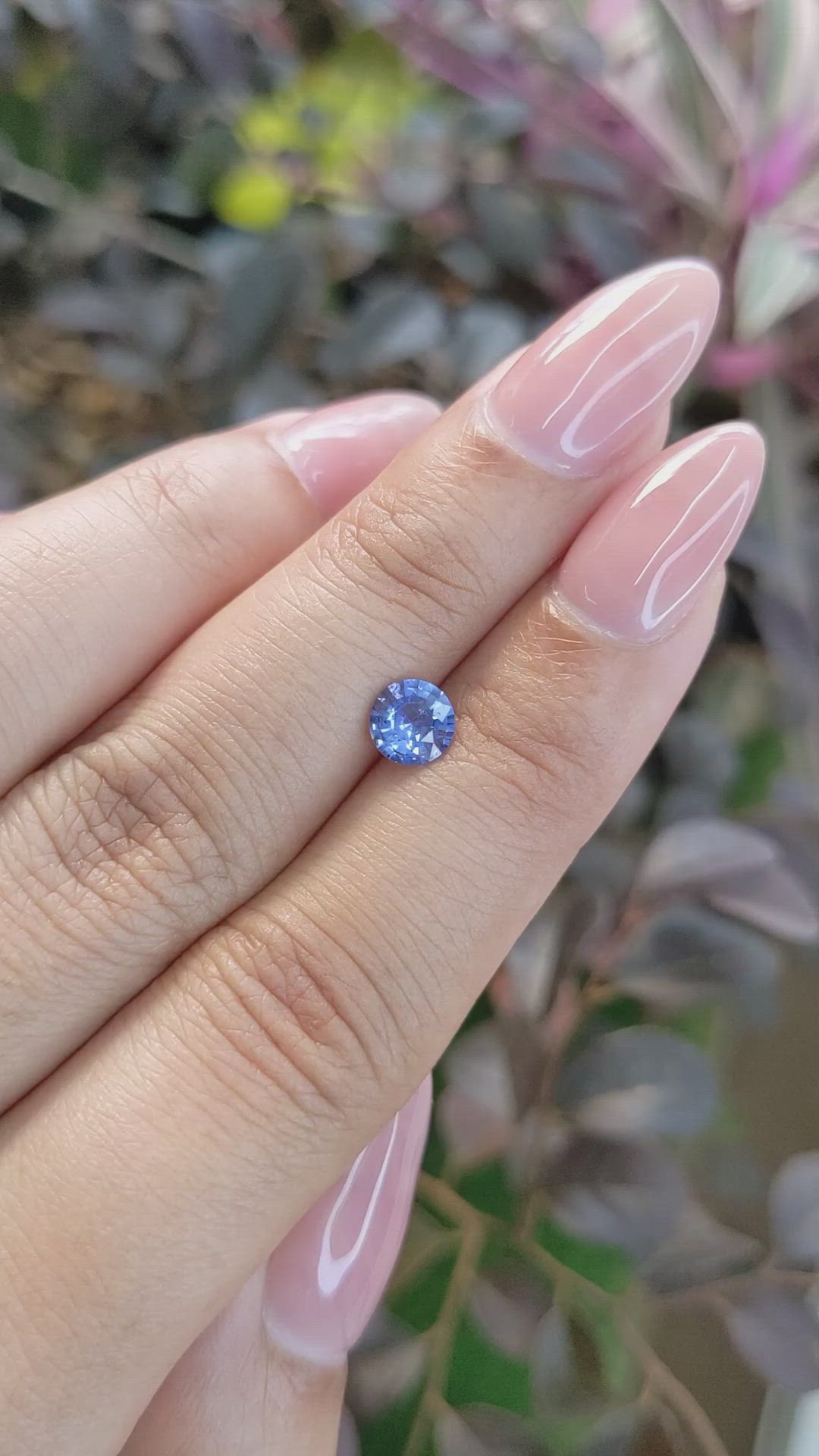 0.76 Ct. Blue Sapphire from Ceylon (Sri Lanka) Size Video