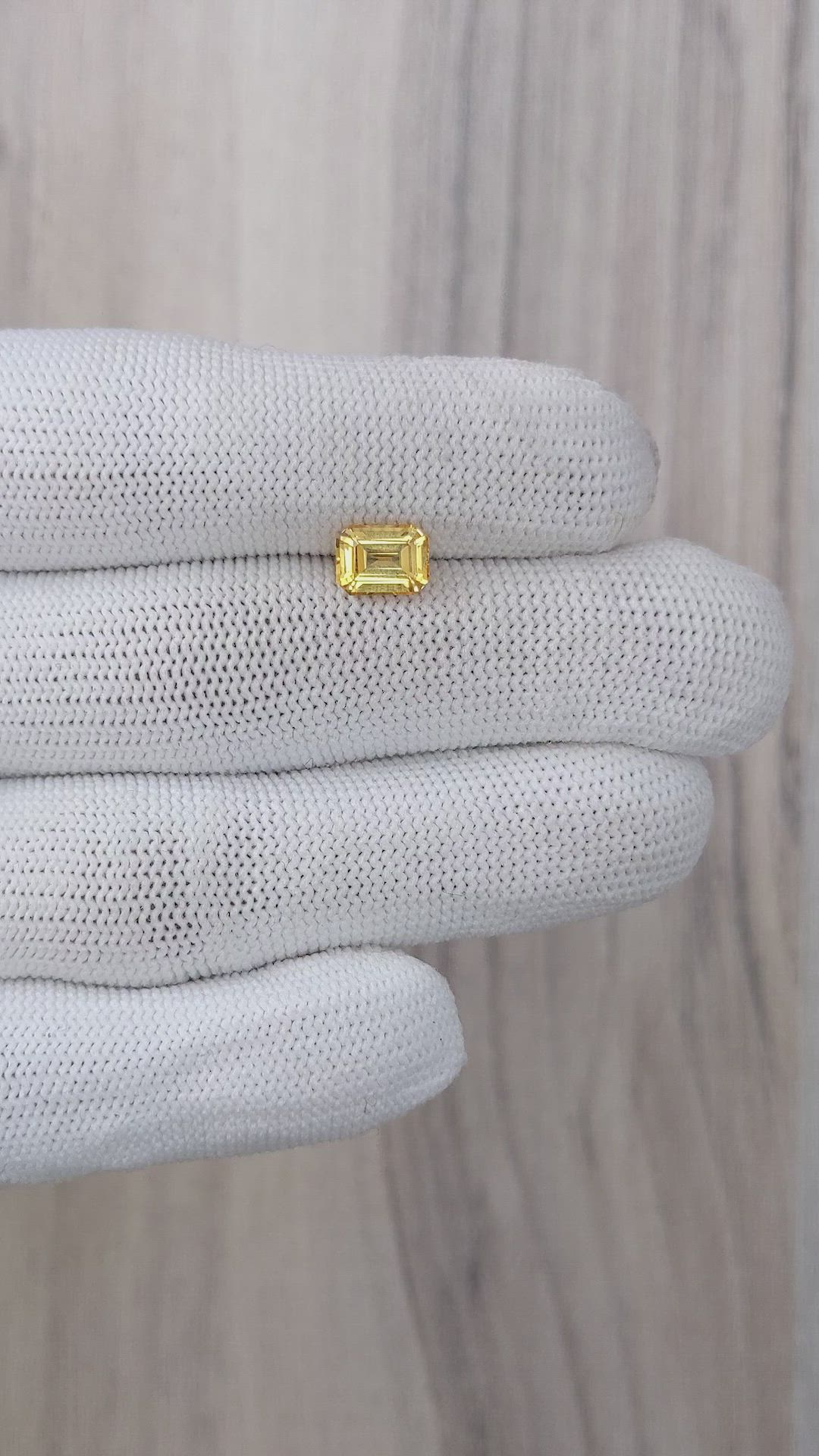 1.45 Ct. Yellow Sapphire from Ceylon (Sri Lanka) Size Video