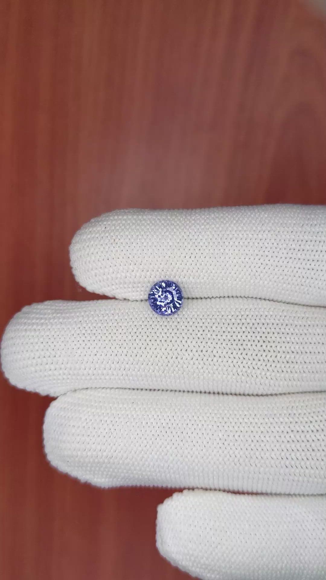 1.19 Ct. Blue Sapphire from Ceylon (Sri Lanka) Size Video
