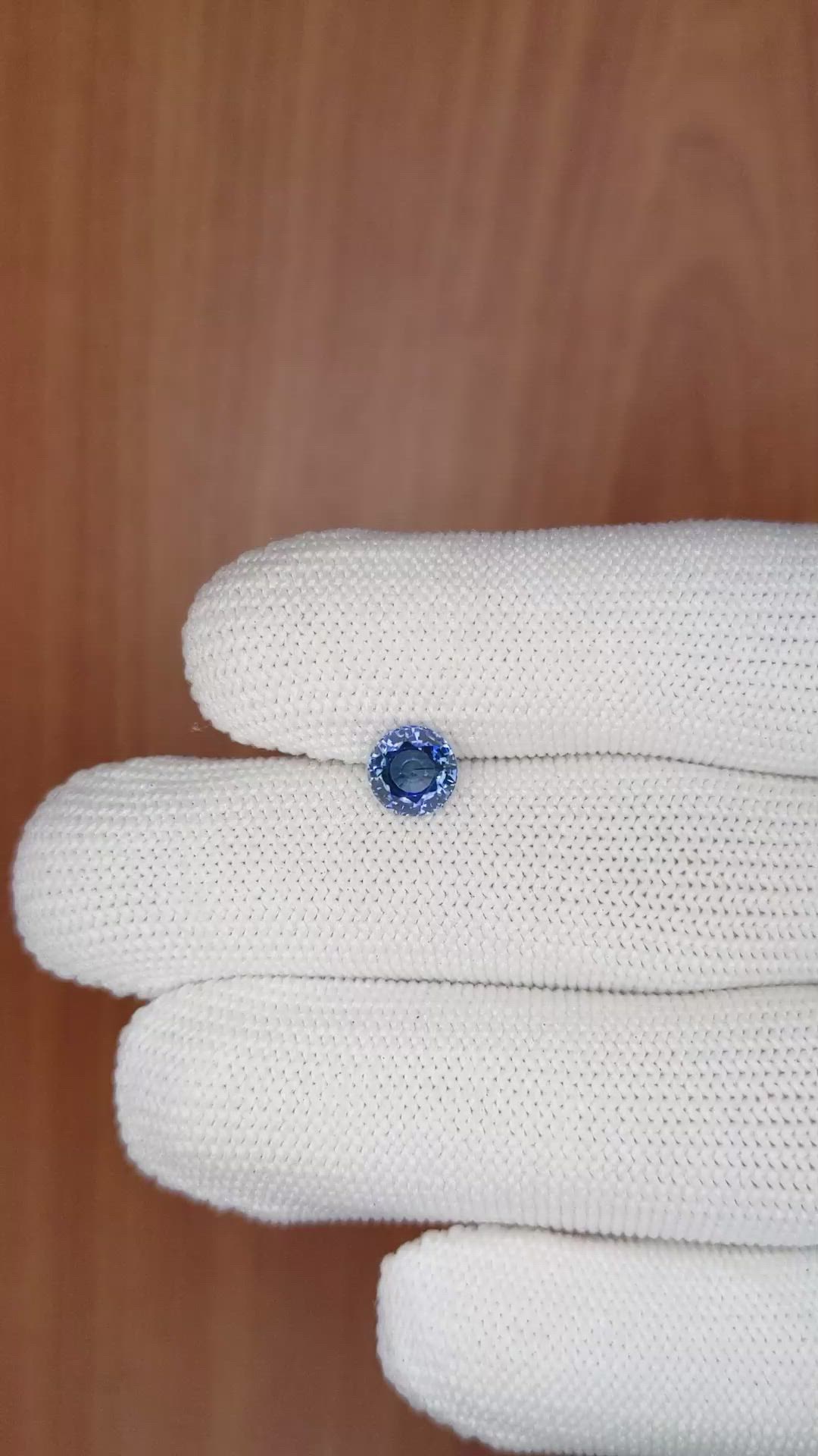 1.32 Ct. Blue Sapphire from Ceylon (Sri Lanka) Size Video