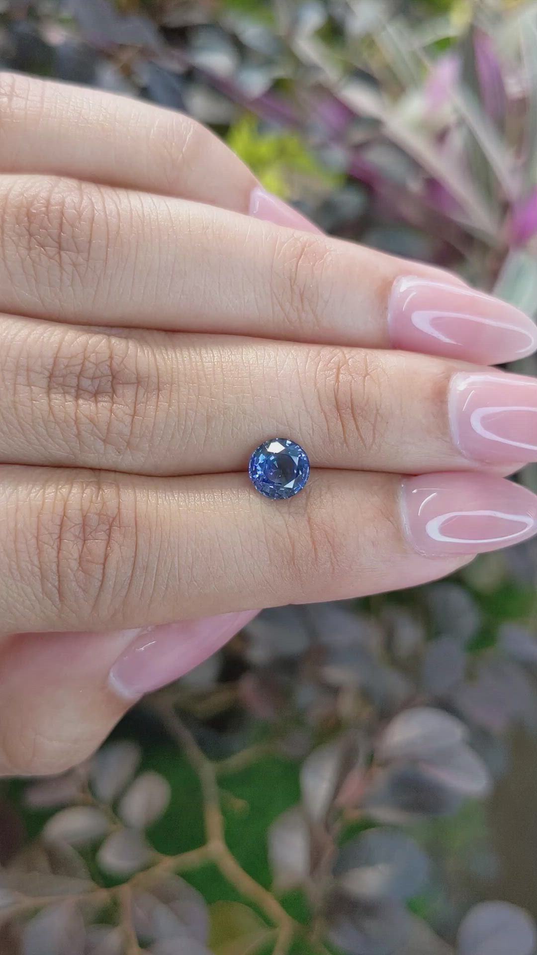 1.32 Ct. Blue Sapphire from Ceylon (Sri Lanka) Size Video
