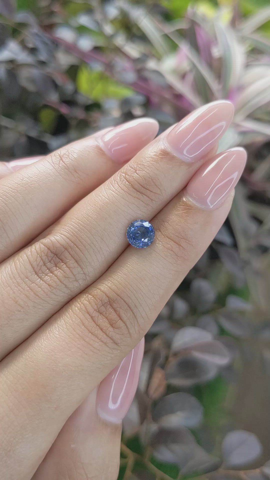 1.32 Ct. Blue Sapphire from Ceylon (Sri Lanka) Size Video
