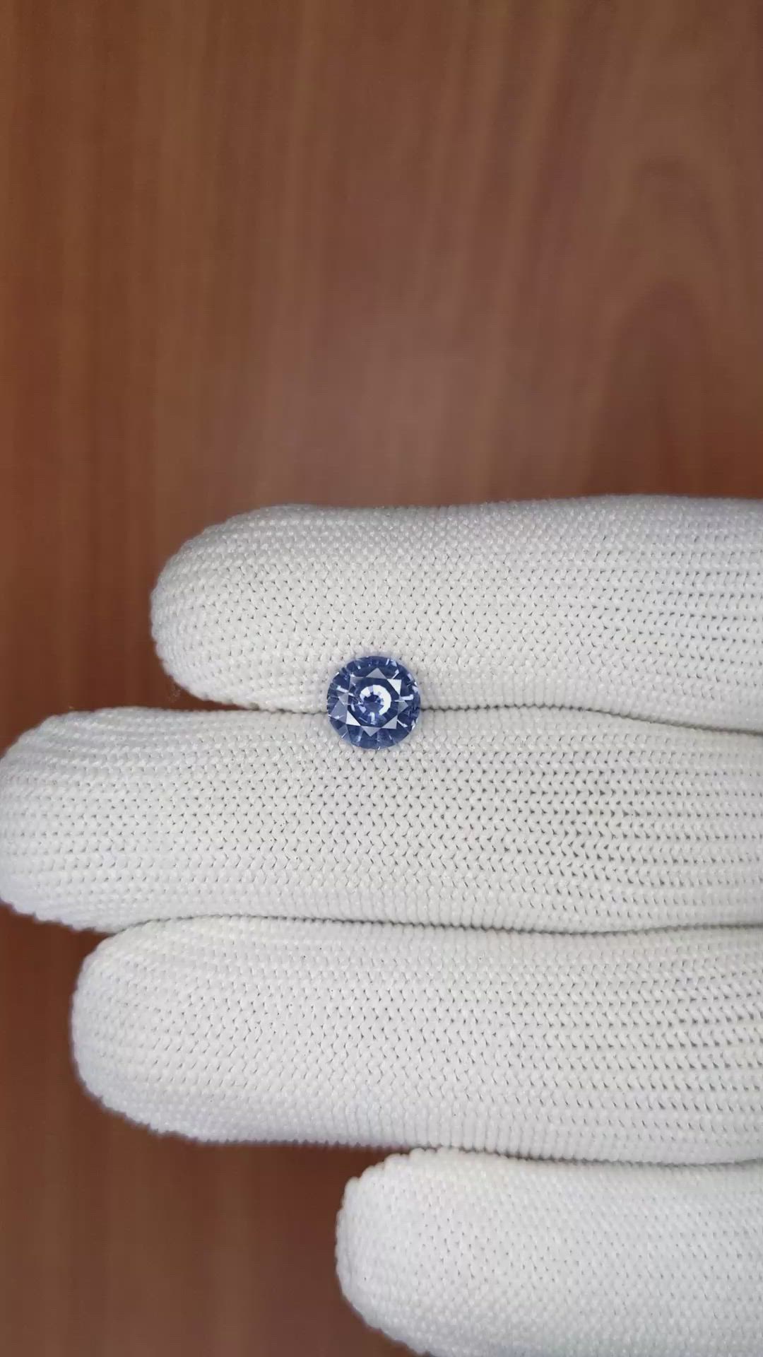 1.38 Ct. Blue Sapphire from Ceylon (Sri Lanka) Size Video