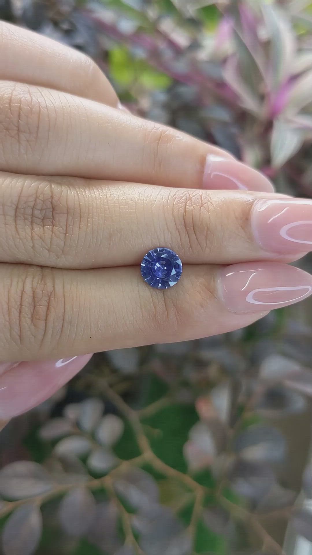 1.38 Ct. Blue Sapphire from Ceylon (Sri Lanka) Size Video