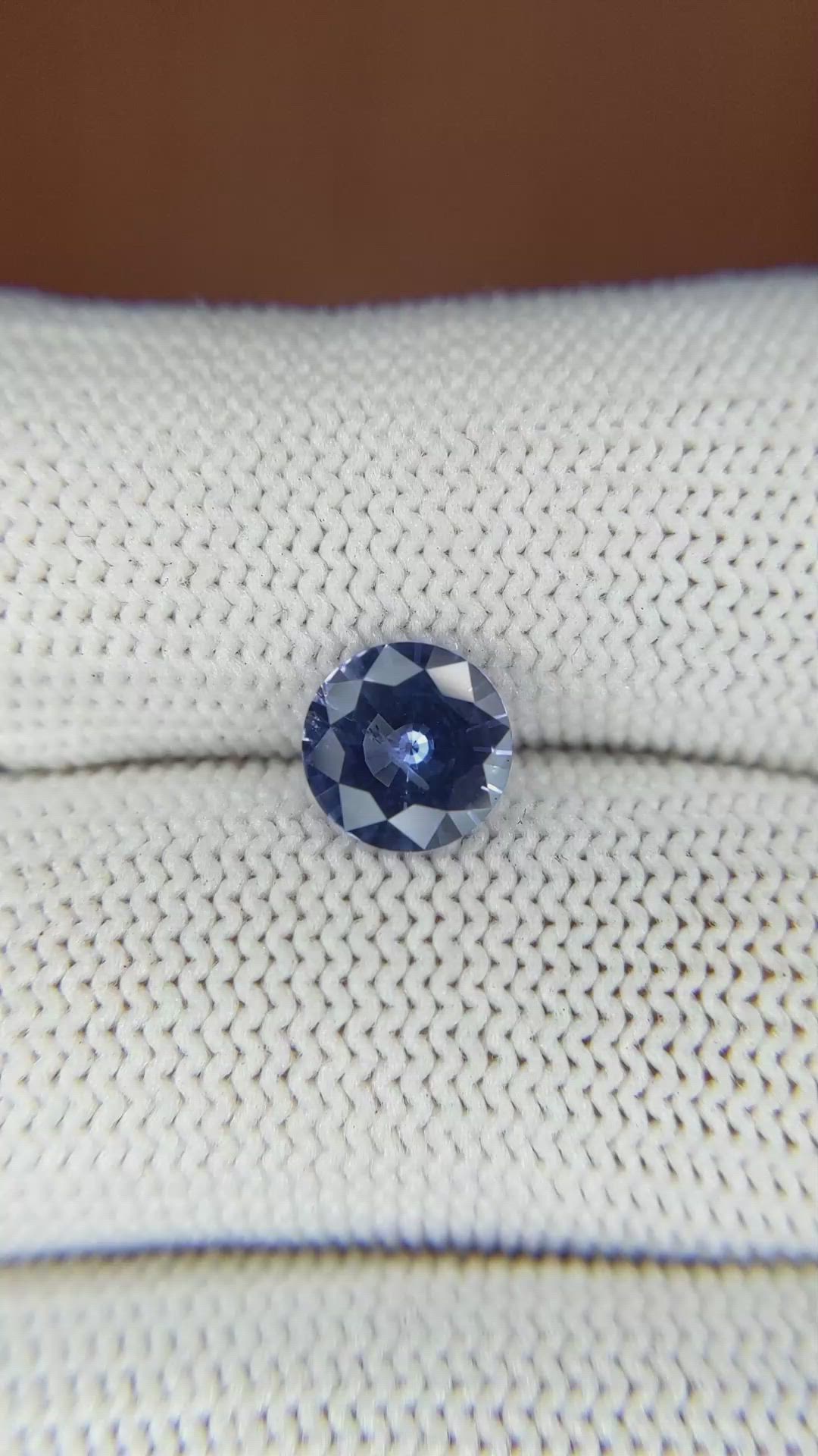 1.38 Ct. Blue Sapphire from Ceylon (Sri Lanka) Size Video