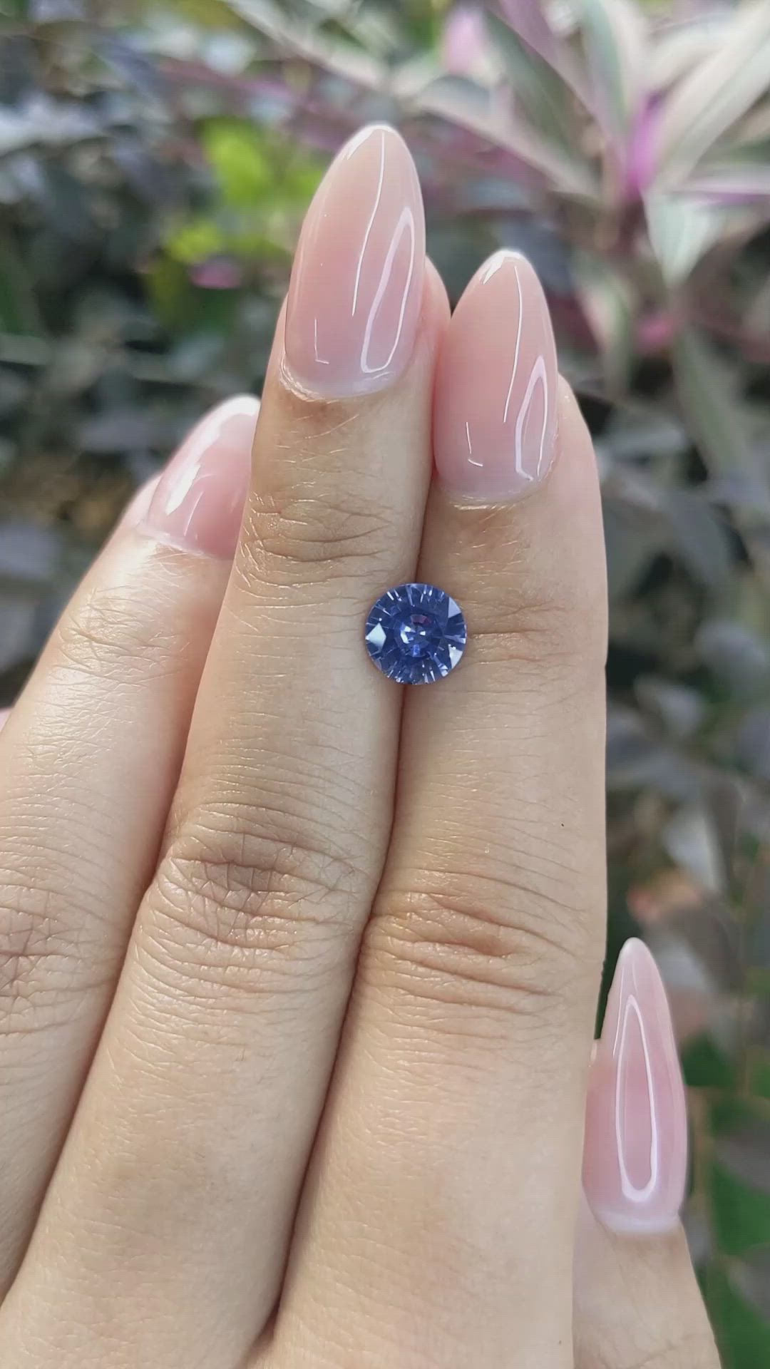 1.38 Ct. Blue Sapphire from Ceylon (Sri Lanka) Size Video
