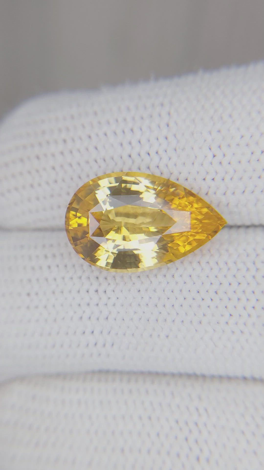10.05 Ct. Yellow Sapphire from Tanzania Size Video