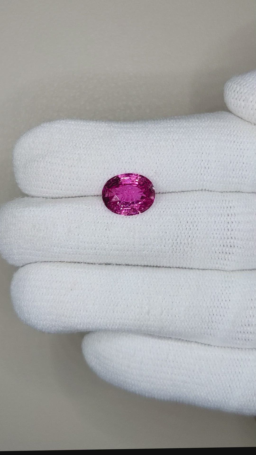 3.02 Ct. Pink Sapphire from Ceylon (Sri Lanka) Size Video