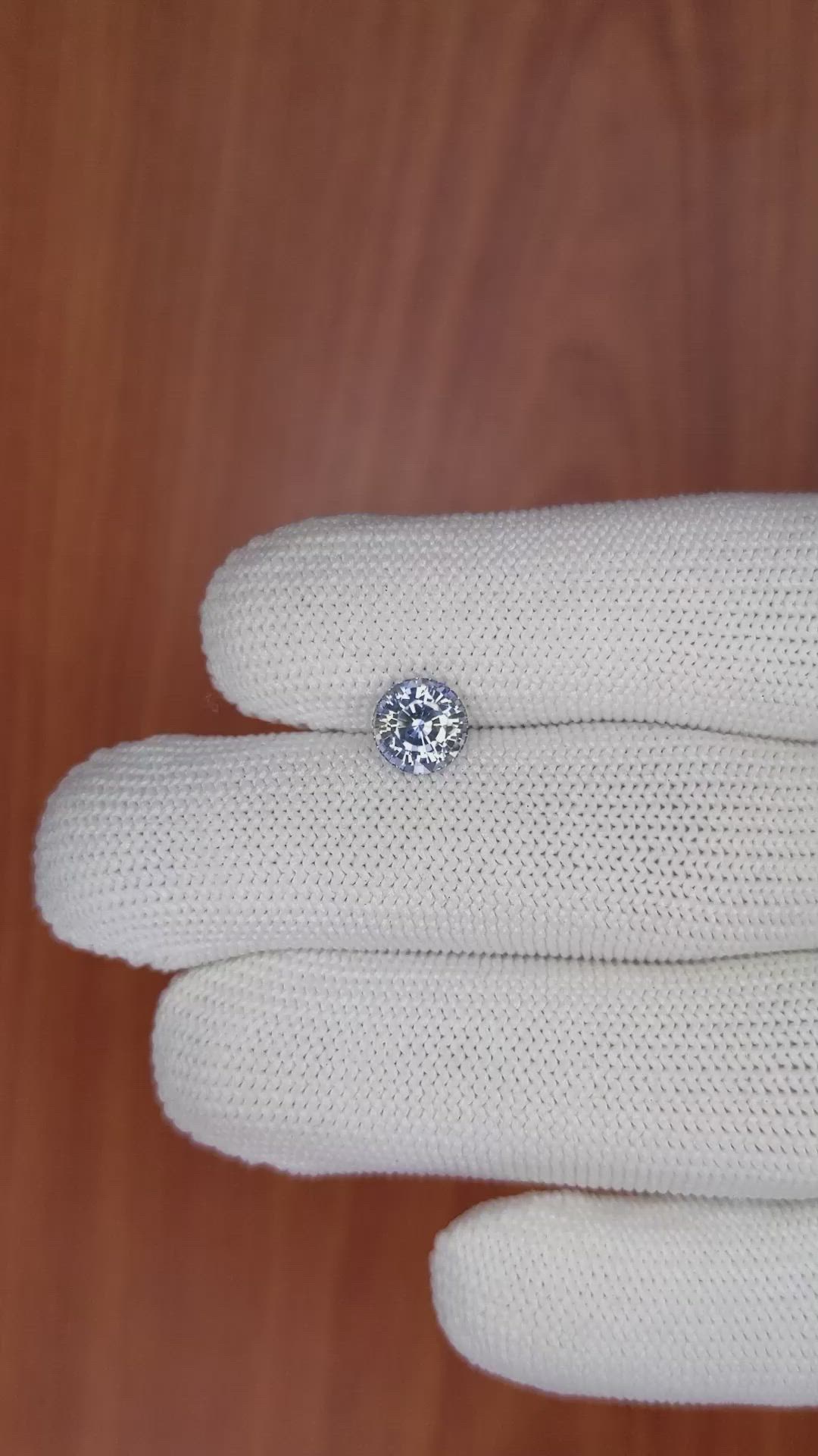 1.85 Ct. Bi Color Sapphire from Ceylon (Sri Lanka) Size Video