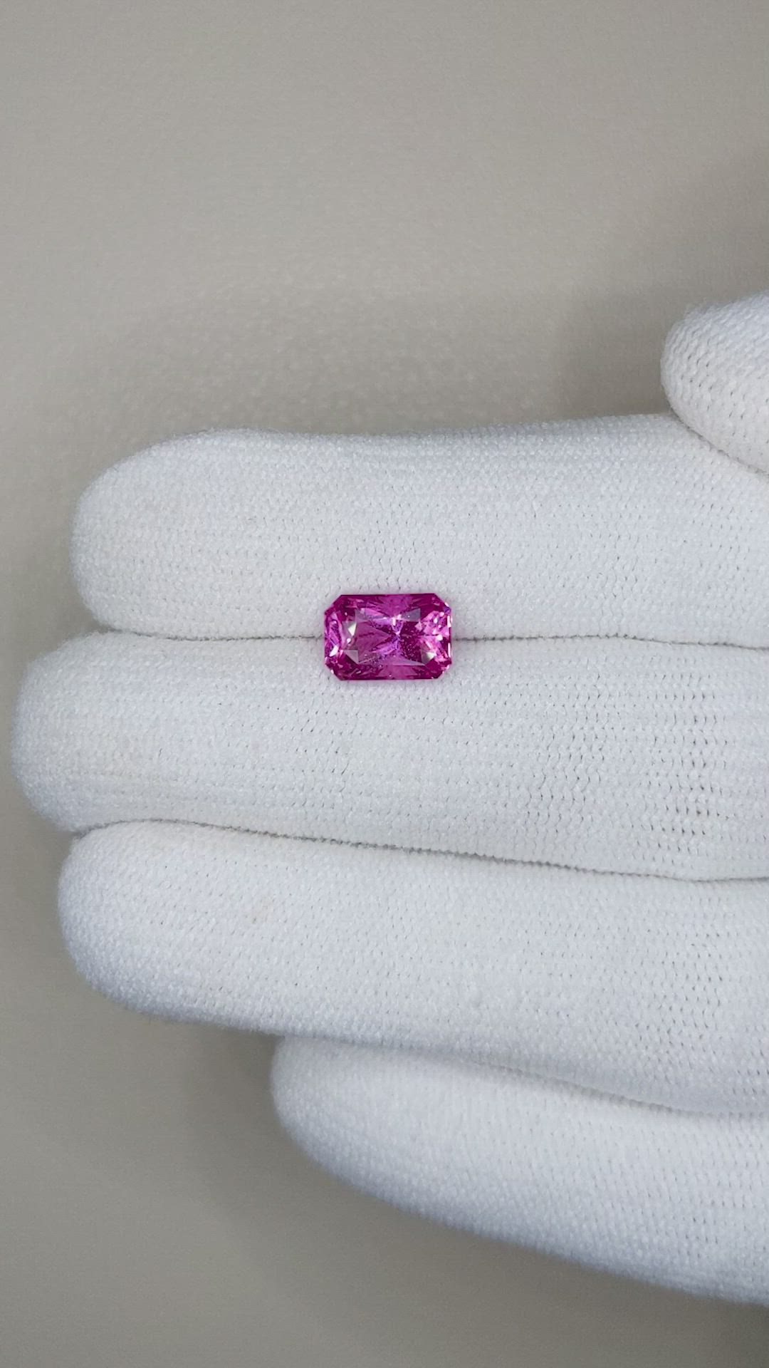 2.12 Ct. Pink Sapphire from Ceylon (Sri Lanka) Size Video