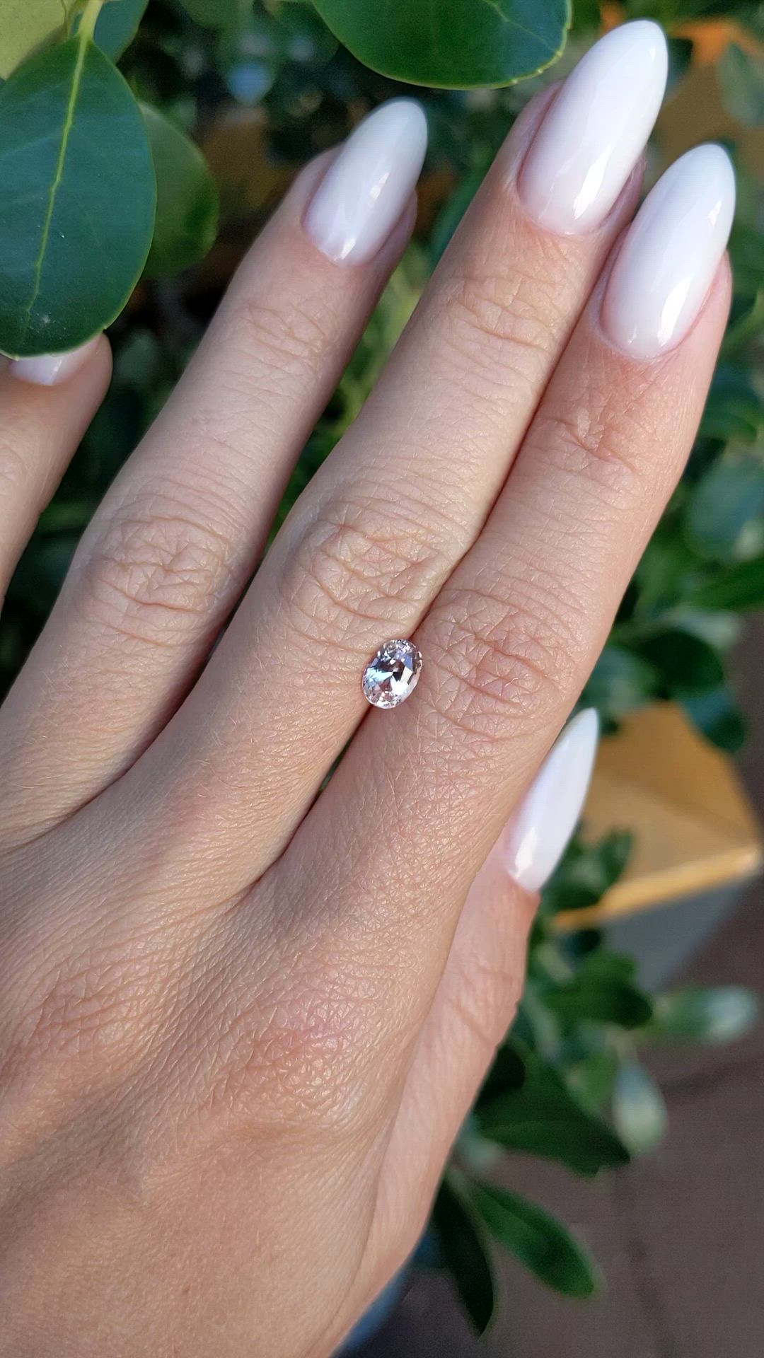 1.03 Ct. Padparadscha Sapphire from Ceylon (Sri Lanka) Size Video