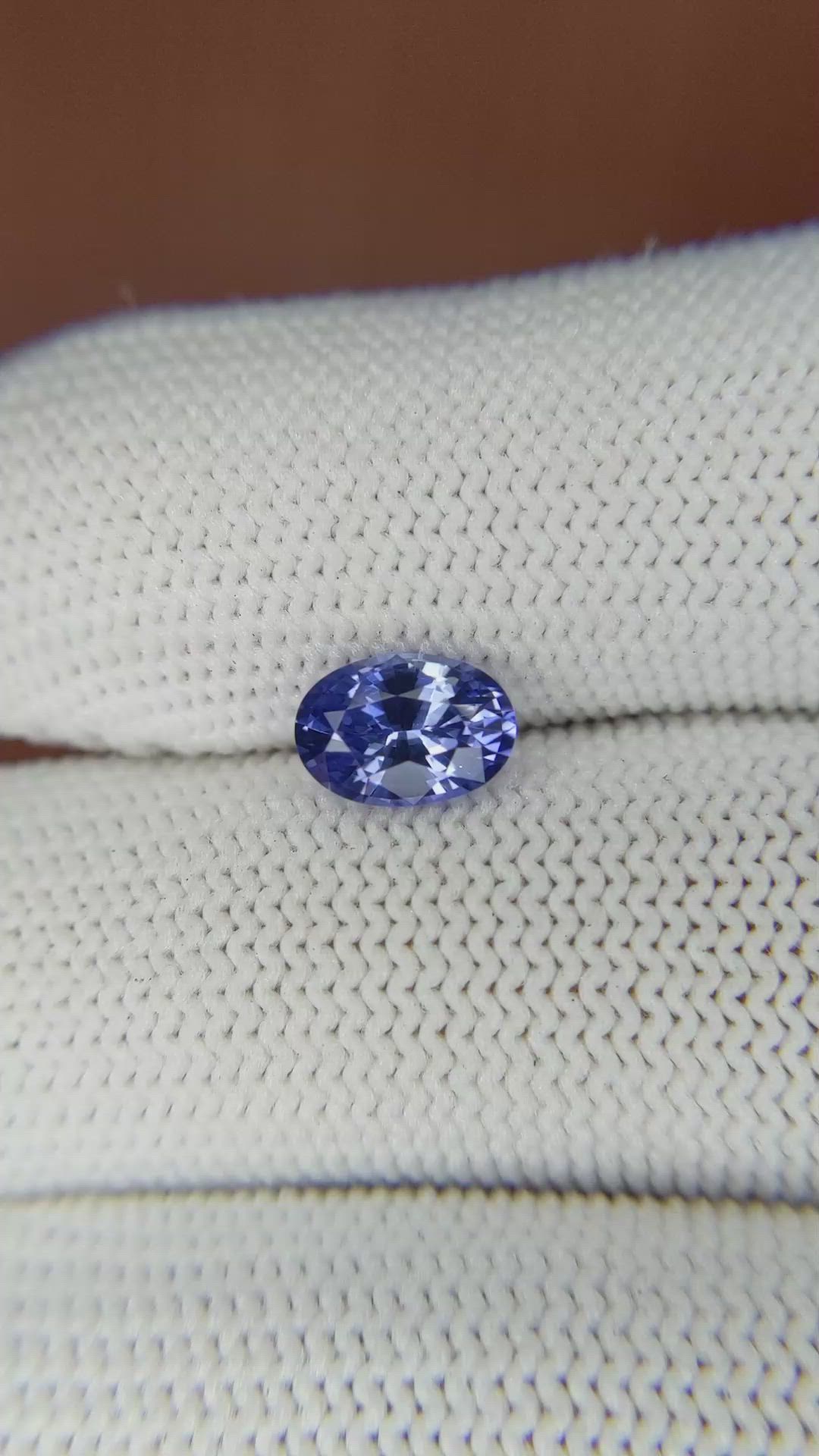 1.29 Ct. Blue Sapphire from Ceylon (Sri Lanka) Size Video