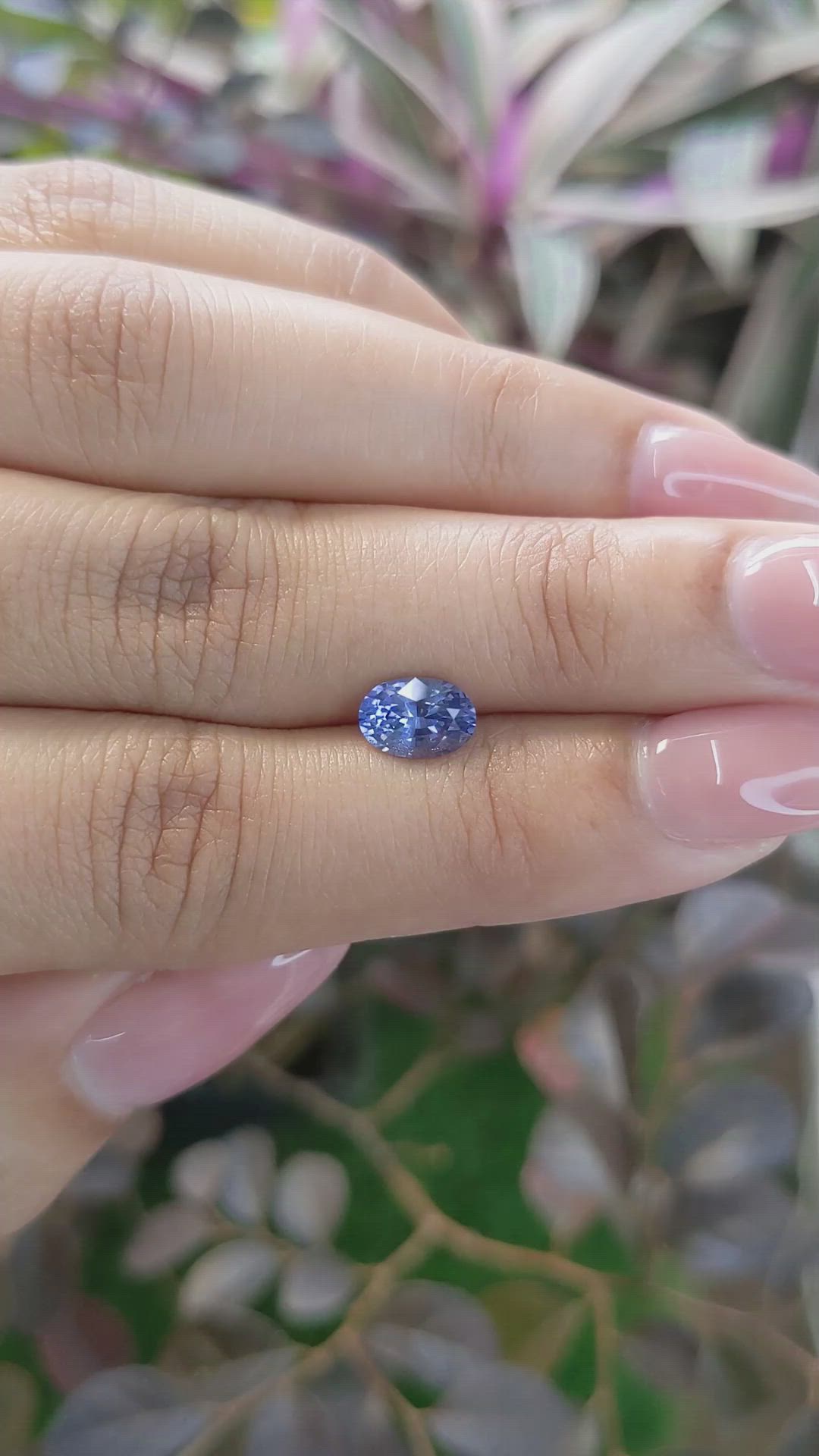 1.29 Ct. Blue Sapphire from Ceylon (Sri Lanka) Size Video