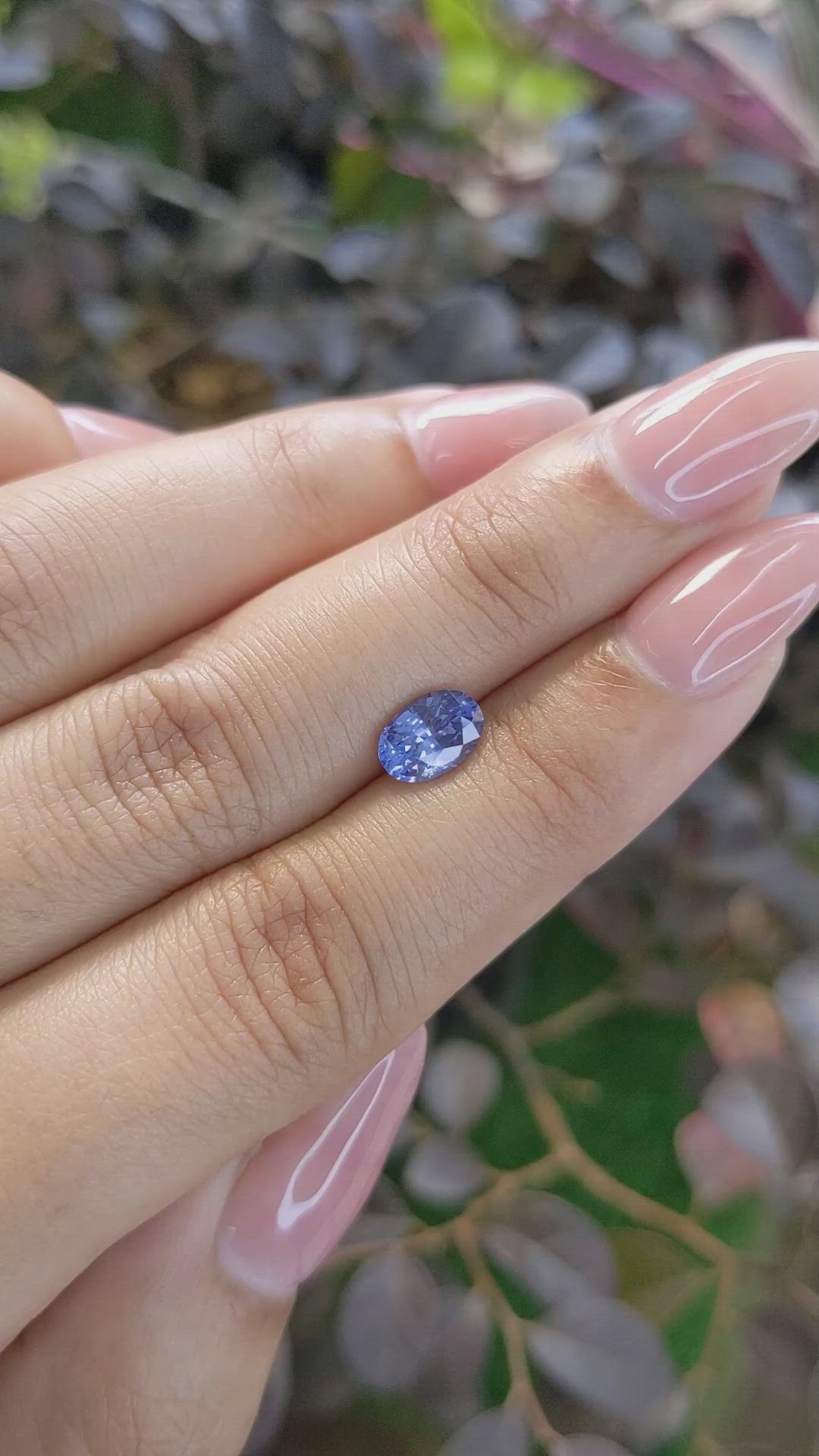 1.29 Ct. Blue Sapphire from Ceylon (Sri Lanka) Size Video