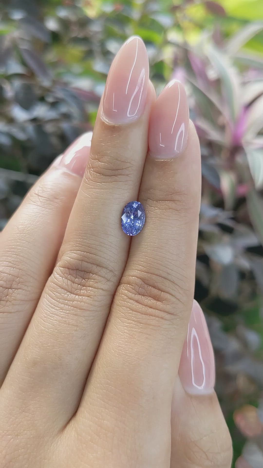 1.29 Ct. Blue Sapphire from Ceylon (Sri Lanka) Size Video