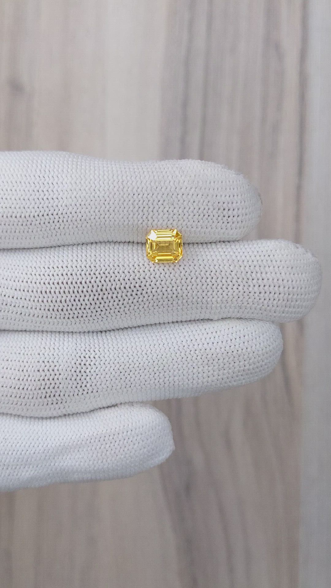 1.78 Ct. Yellow Sapphire from Ceylon (Sri Lanka) Size Video