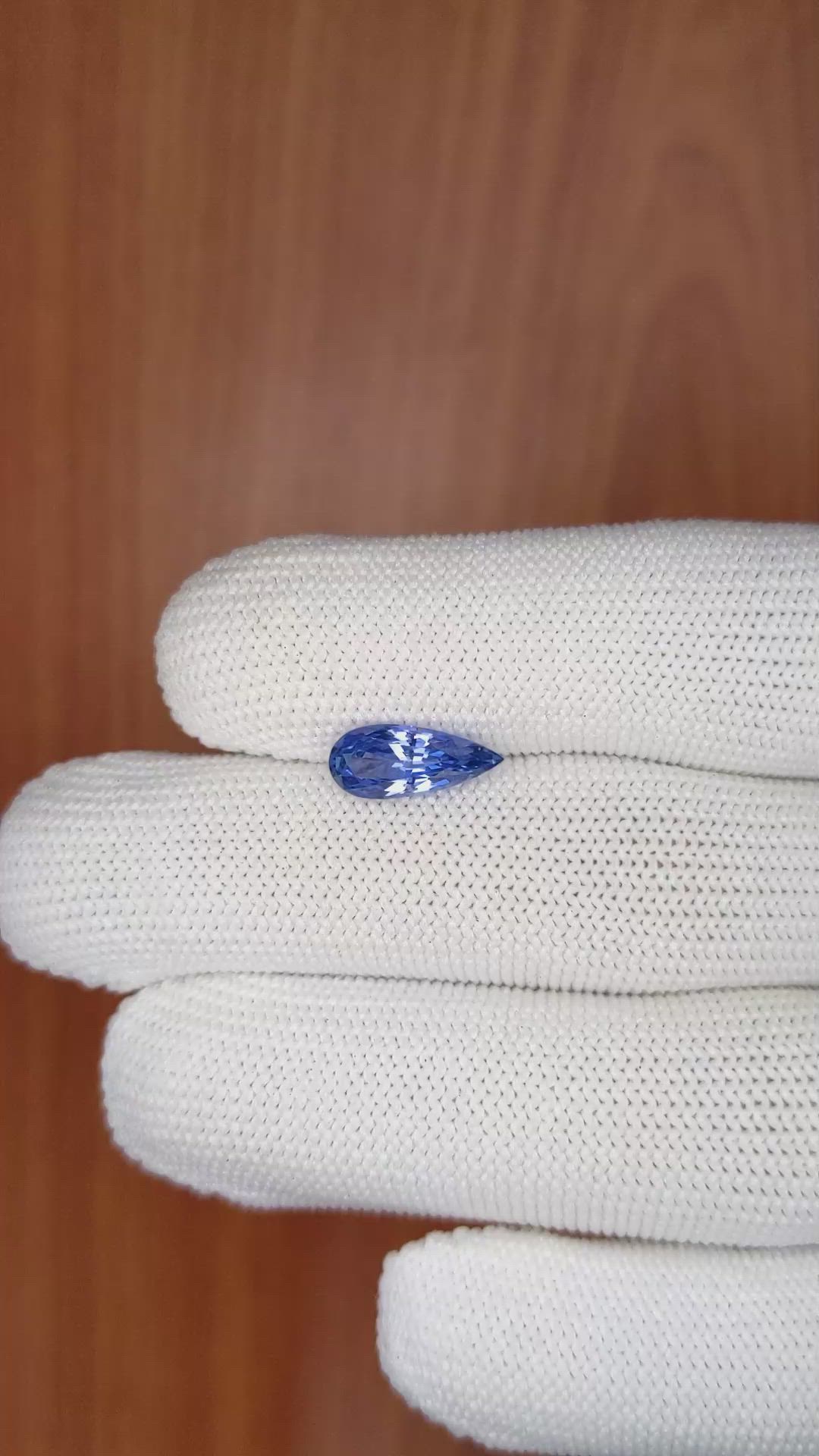 2.08 Ct. Blue Sapphire from Ceylon (Sri Lanka) Size Video