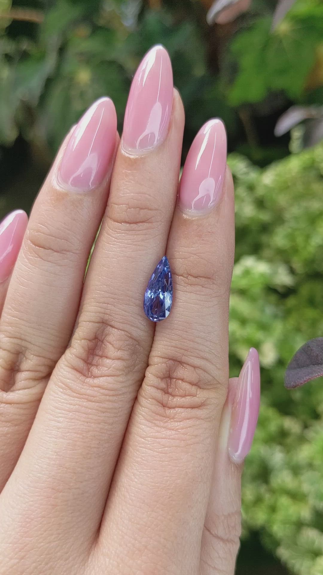 2.08 Ct. Blue Sapphire from Ceylon (Sri Lanka) Size Video