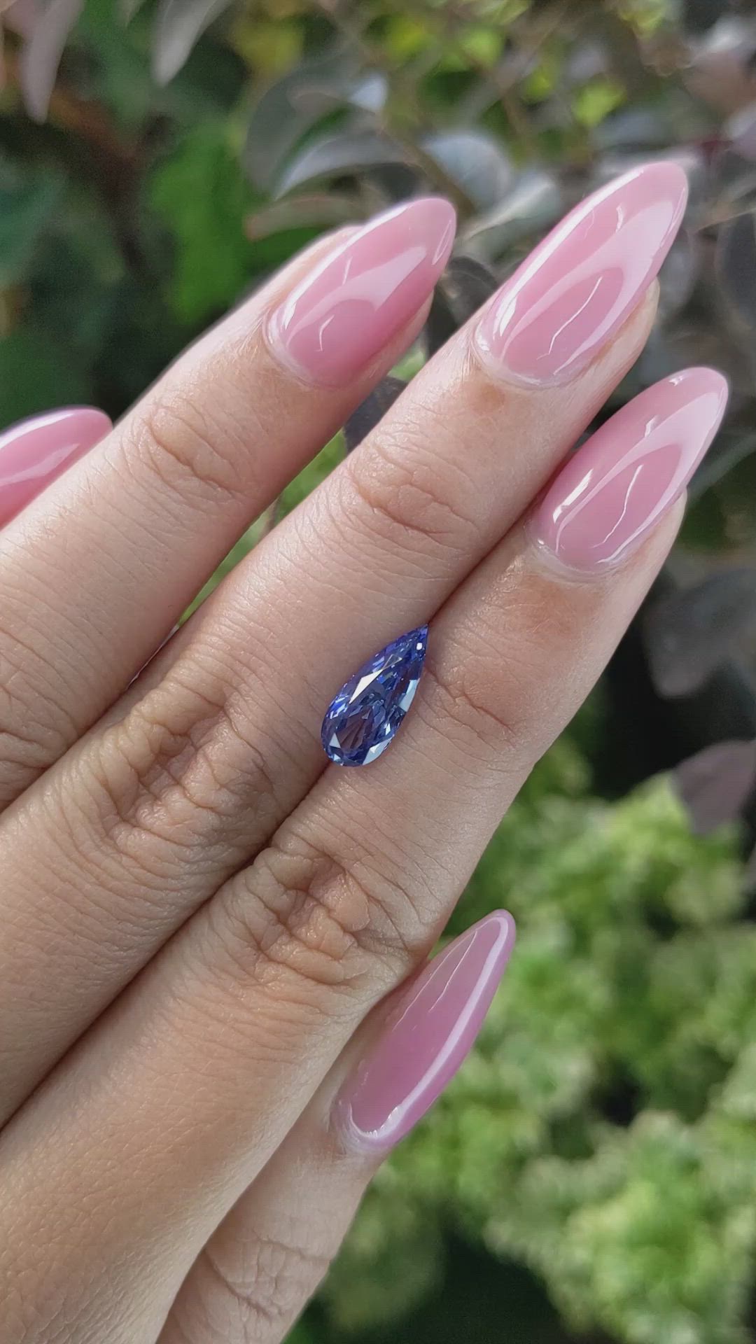 2.08 Ct. Blue Sapphire from Ceylon (Sri Lanka) Size Video