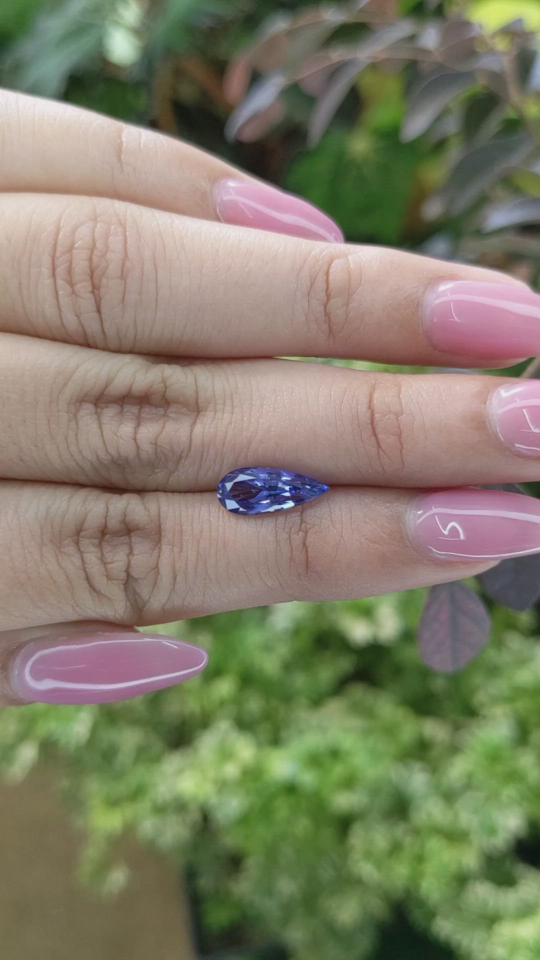 2.08 Ct. Blue Sapphire from Ceylon (Sri Lanka) Size Video